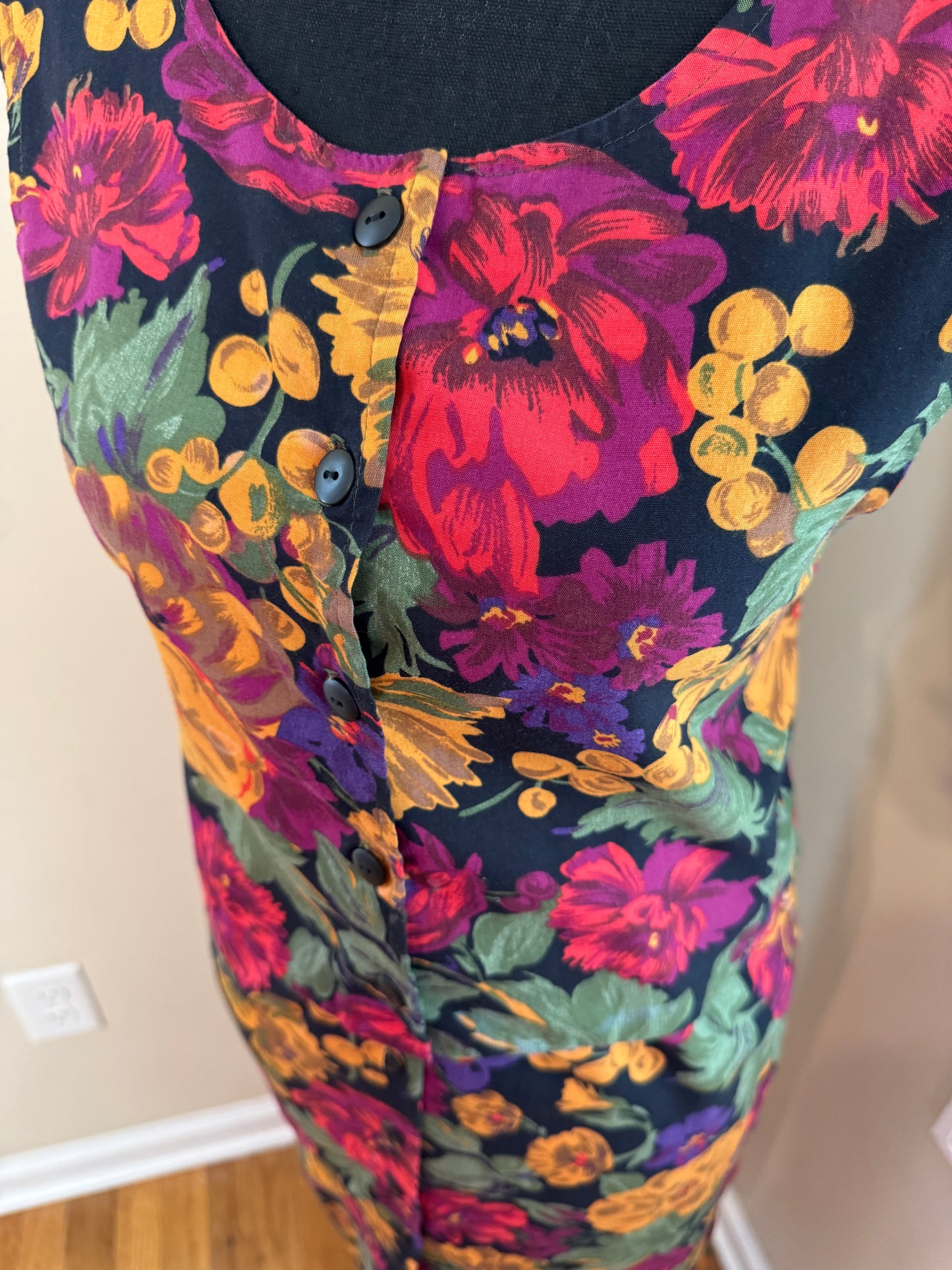 Vtg 2-Piece Floral Set