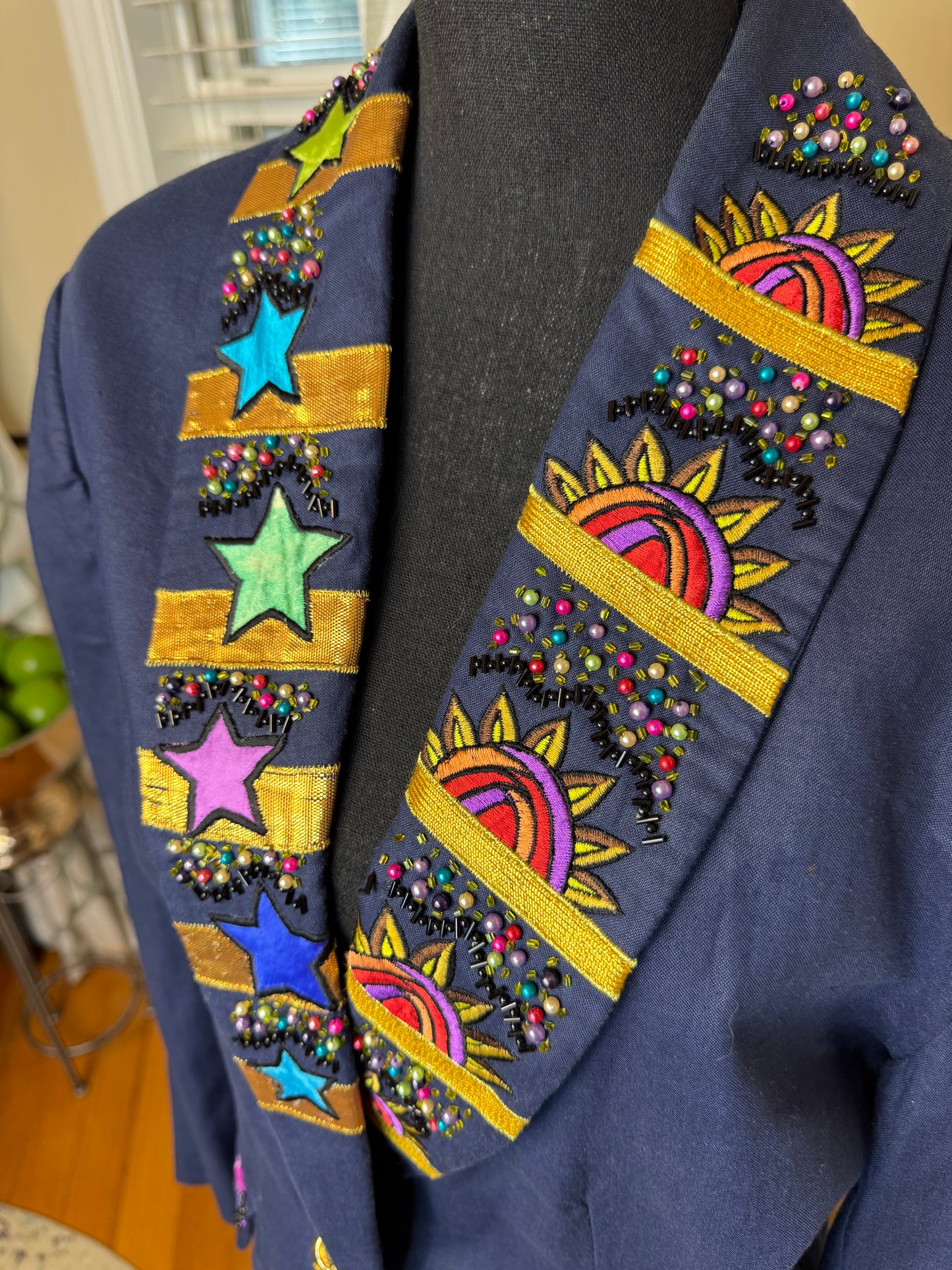 Vintage Cedars Beaded and Embroidered Blazer