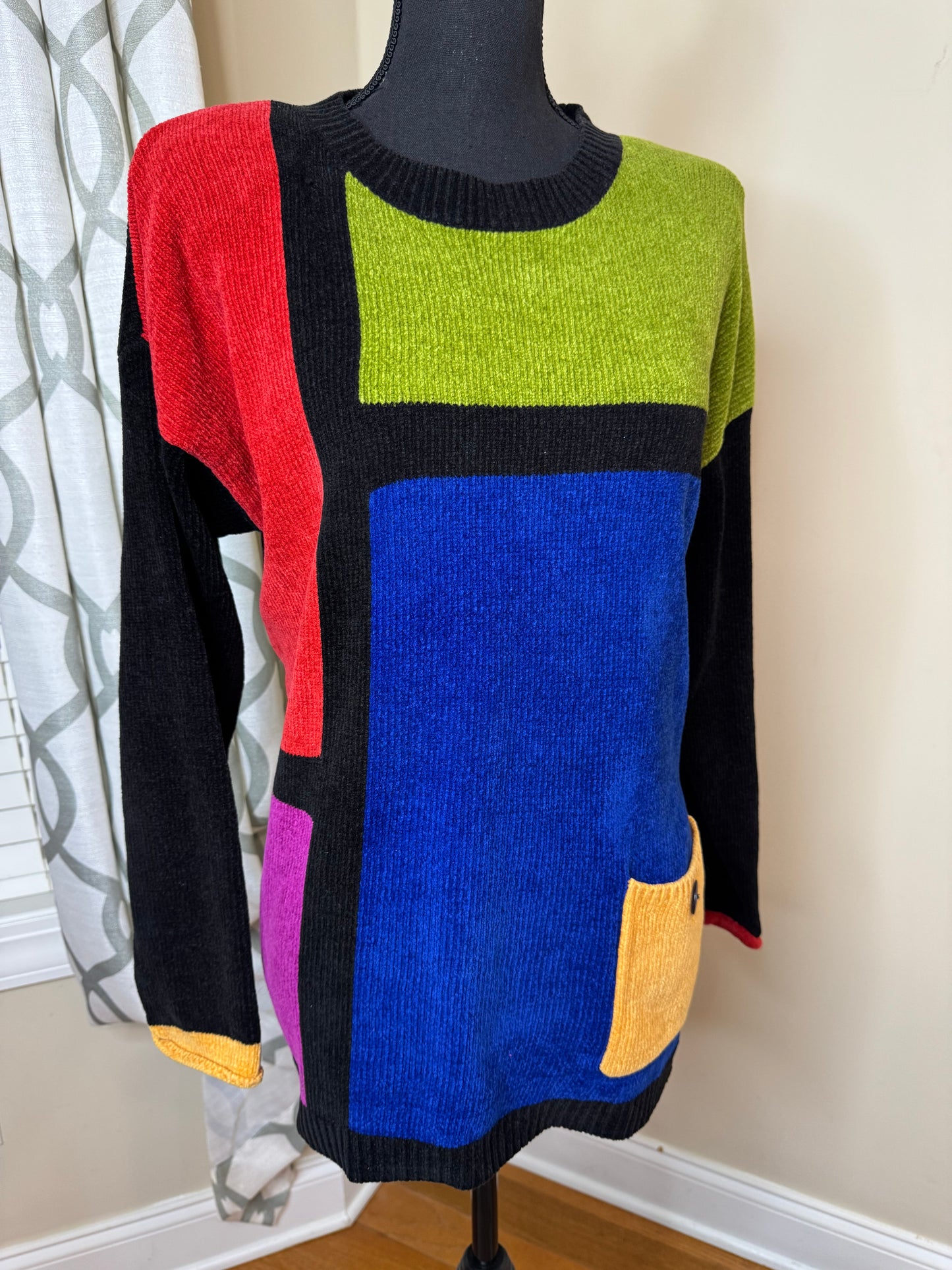 Vintage Nieman Marcus Colorblock Sweater