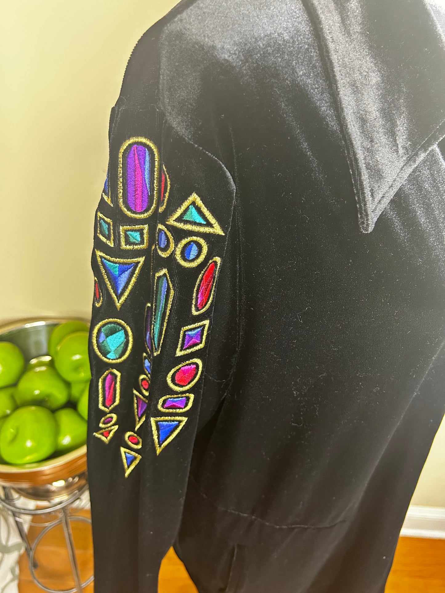 Bob Mackie Jewel Embroidered Sleeve Vintage Jacket