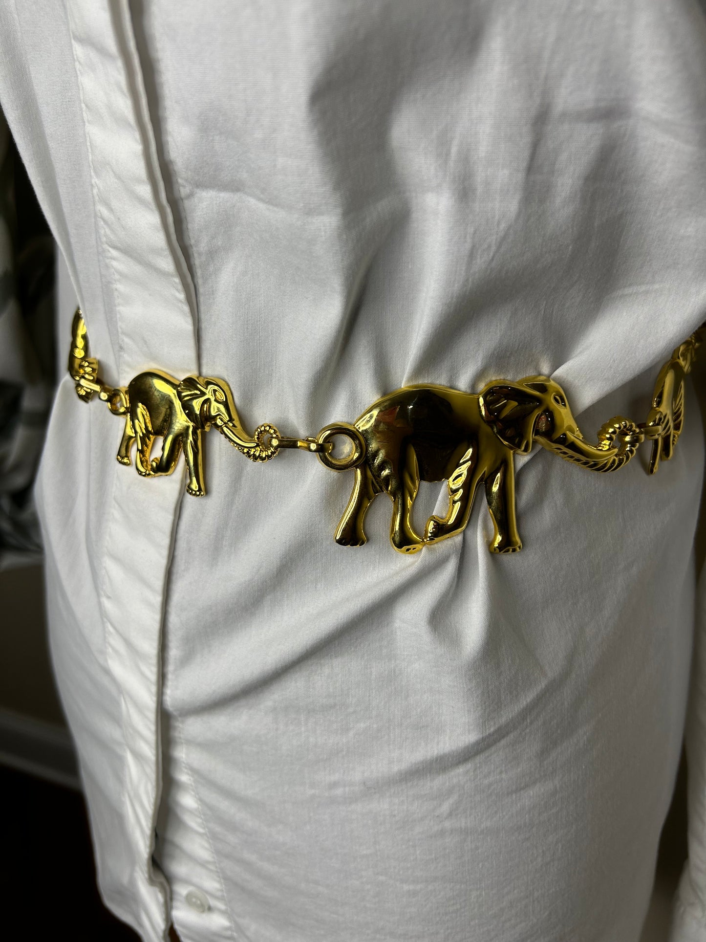 Big Elephant Little Elephant Vintage Belt (6 Elephants)