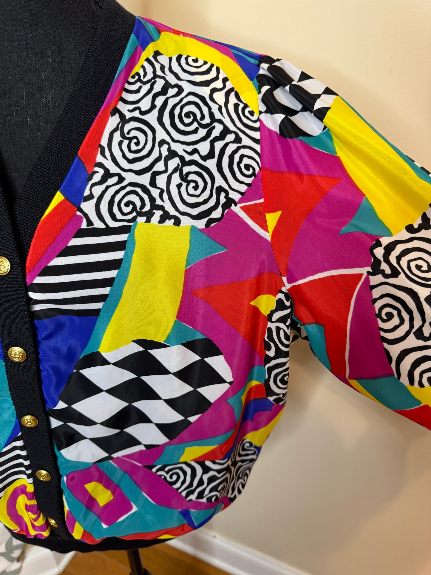 Vintage Anastasia Abstract Blouse