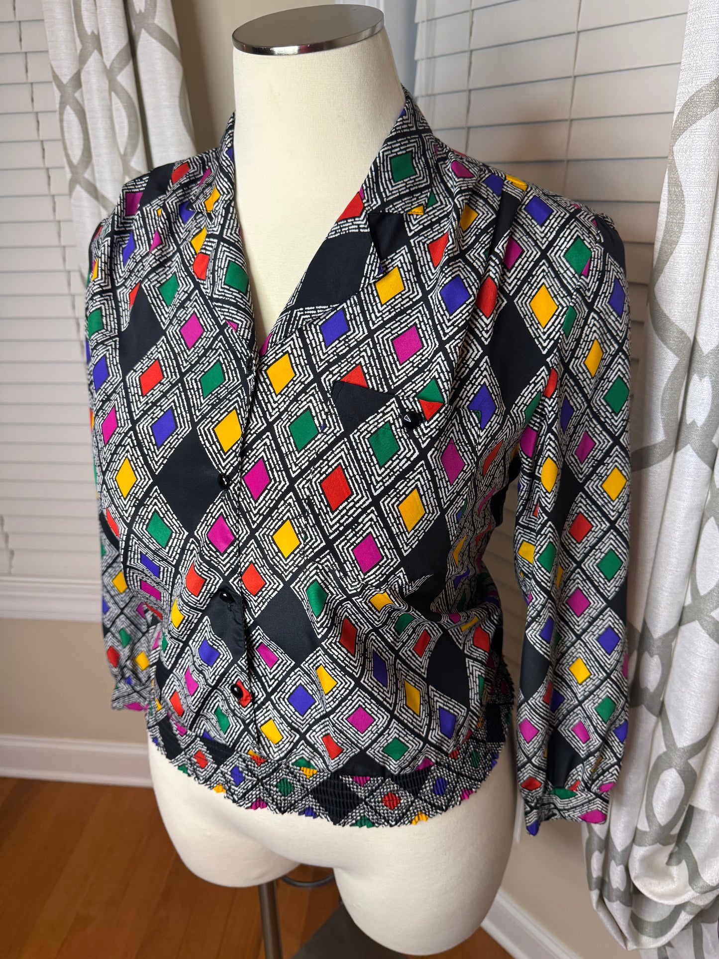 The 1 East Custom Collection Colorblock Blouse