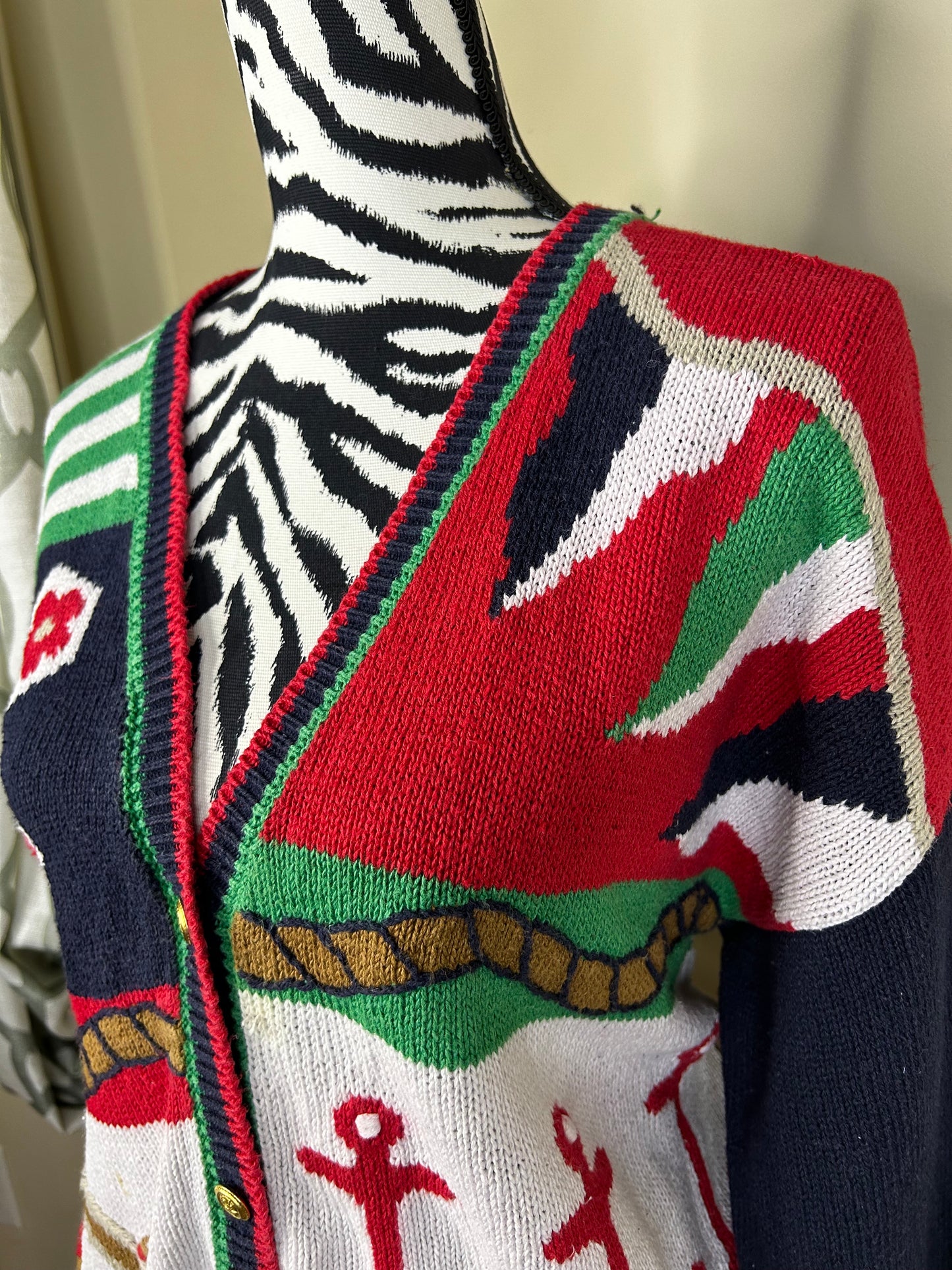 Kim Rogers Nautical Vintage Sweater