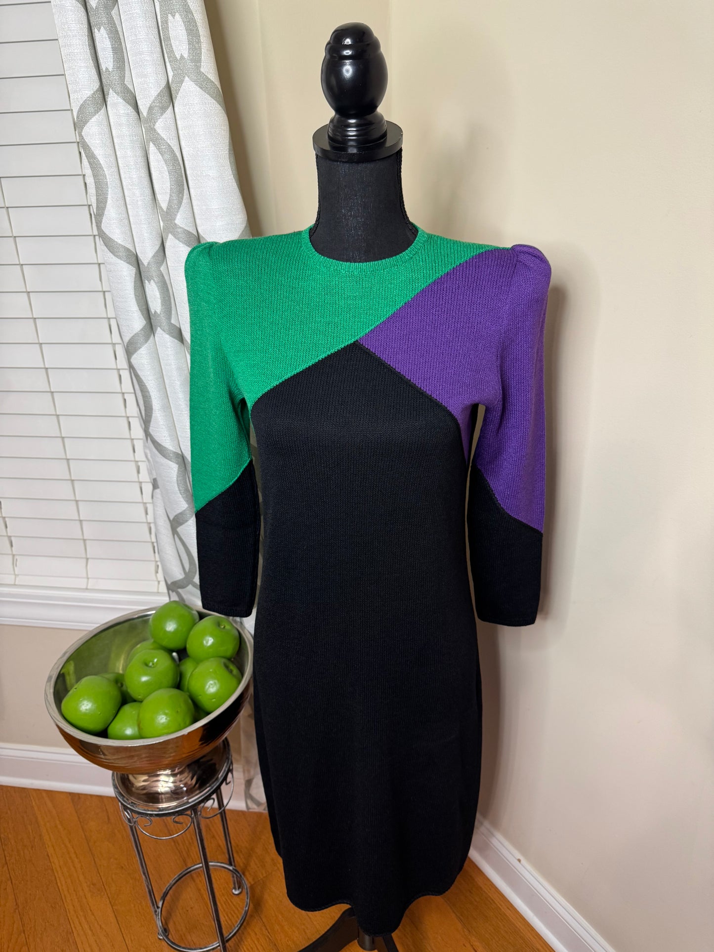 St. John for Saks Fifth Avenue Vtg Colorblock Dress