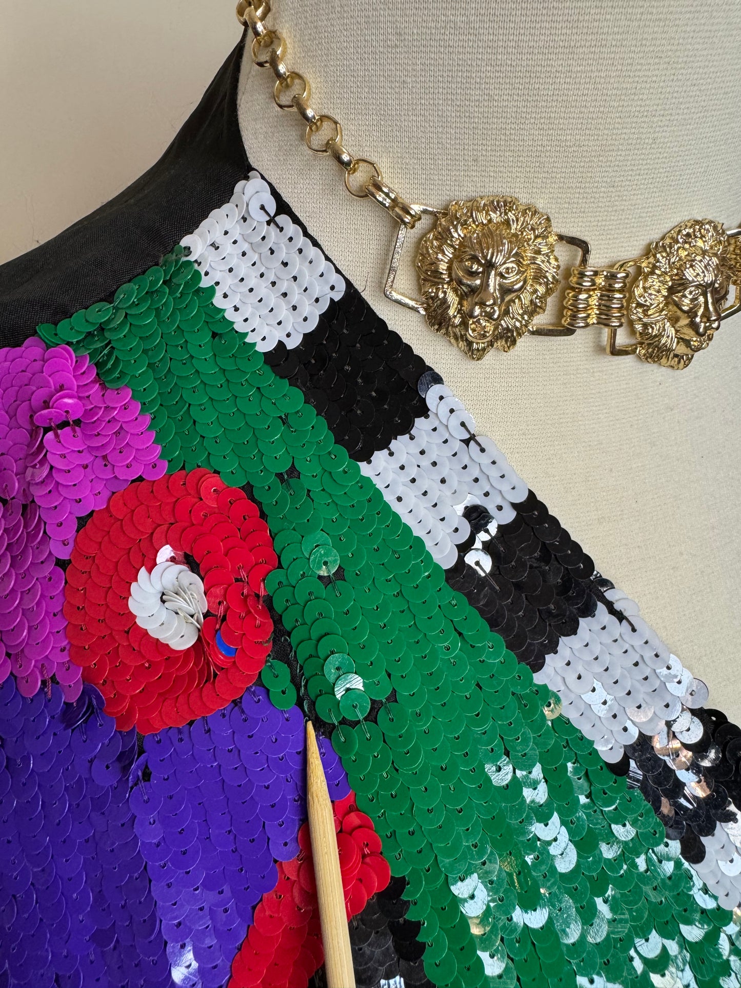 Multicolor Sequin Vest