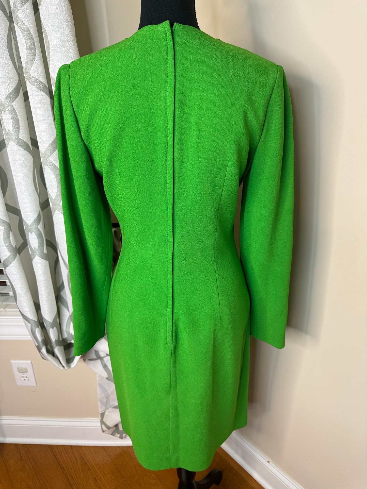 Albert Nipon Boutique 1990s Kelly Green Dress