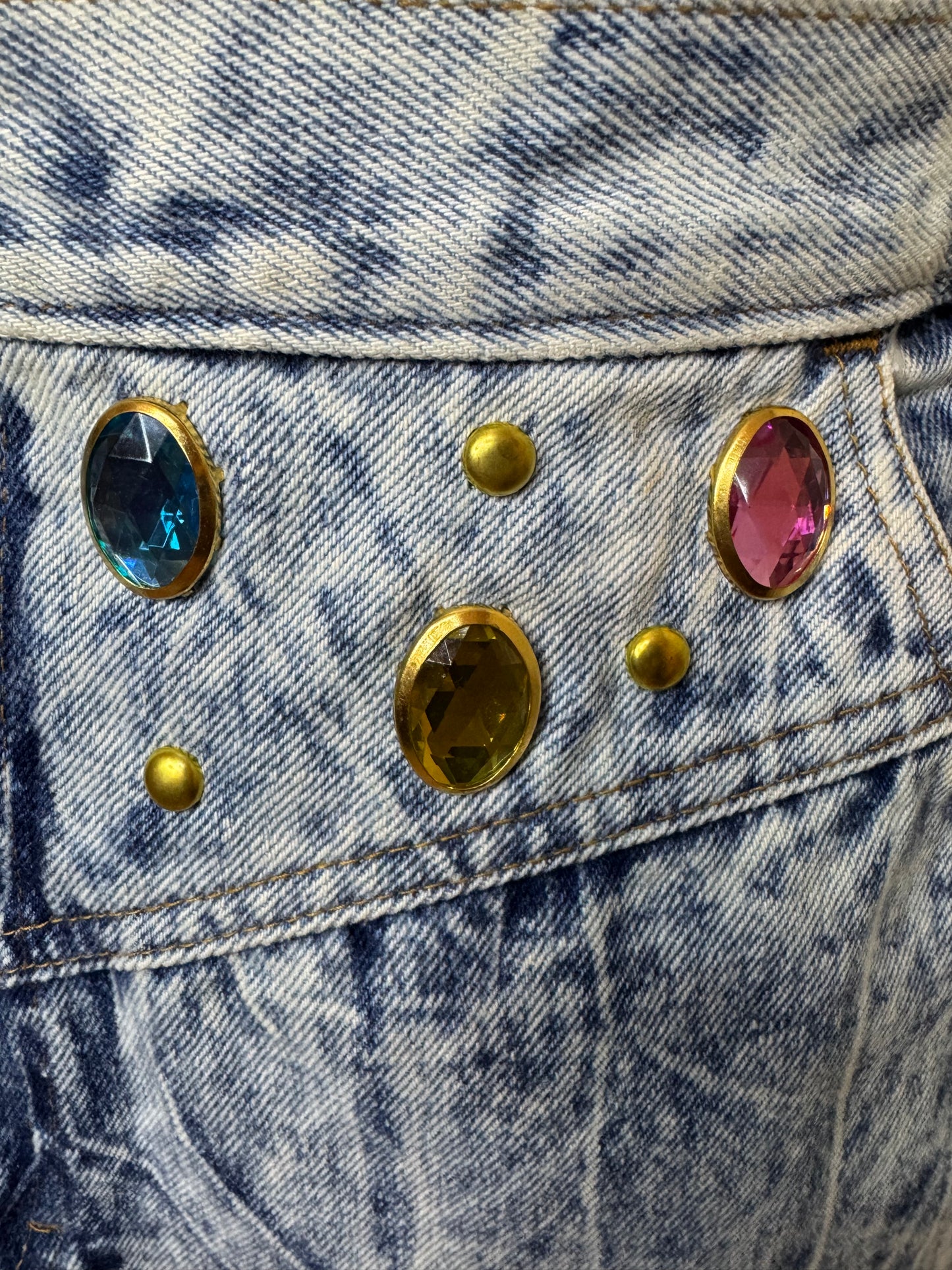 Vtg International Zalerno Sportswear Bejeweled Skirt