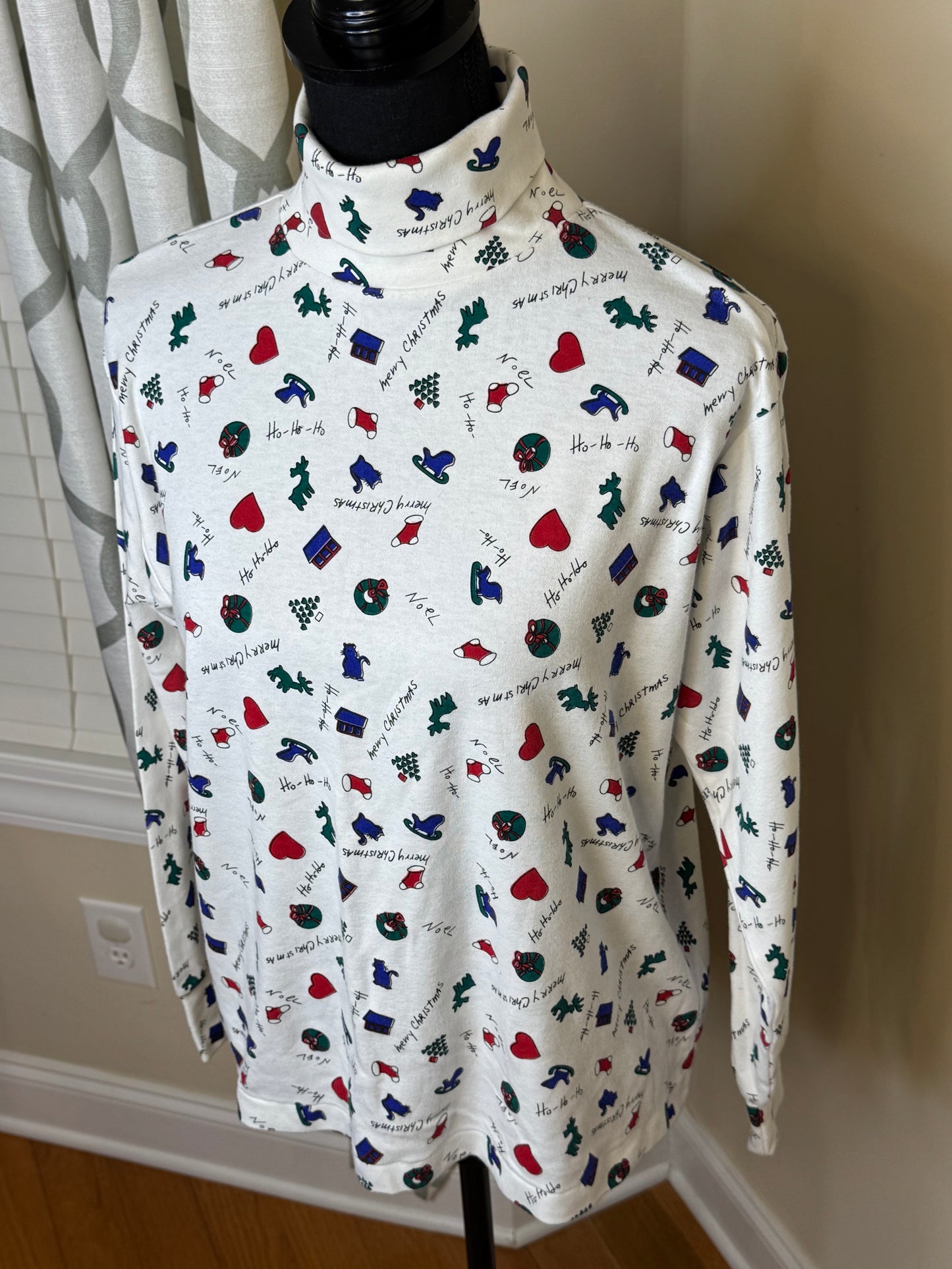 Vtg Westbound Christmas Turtleneck