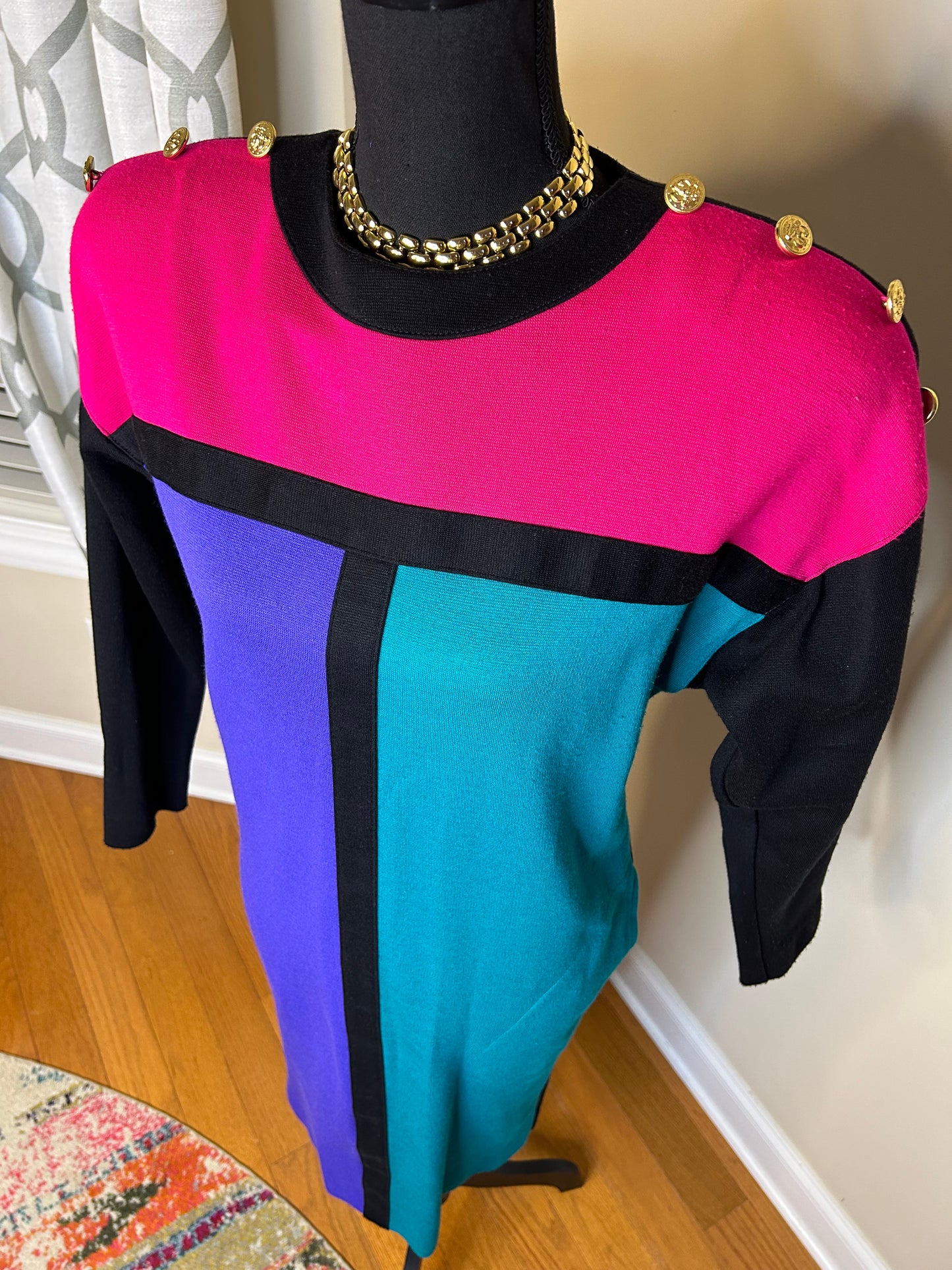 Leslie Fay Colorblock Dress