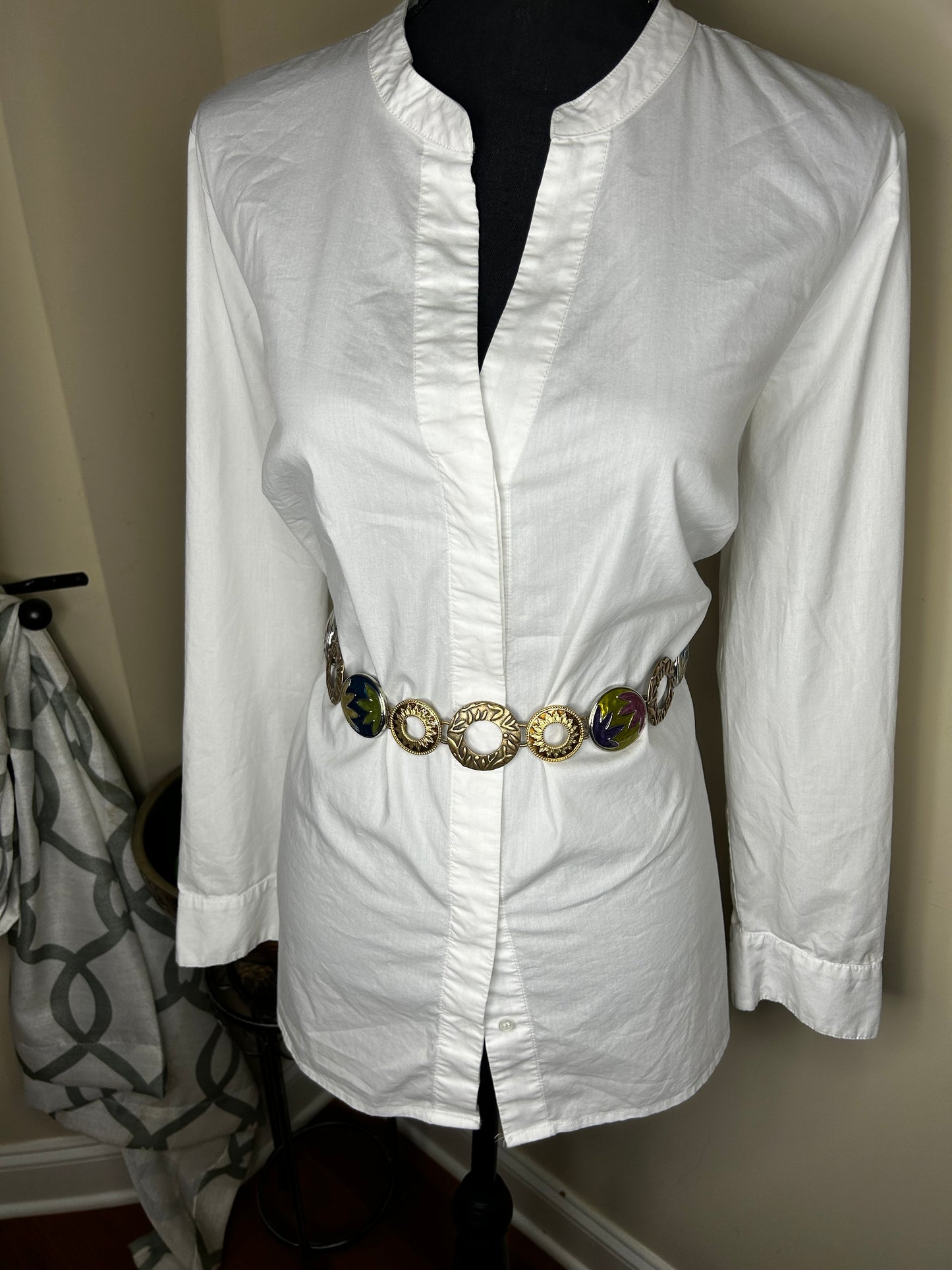 Vintage Chico's Multi Toned Chain Belt