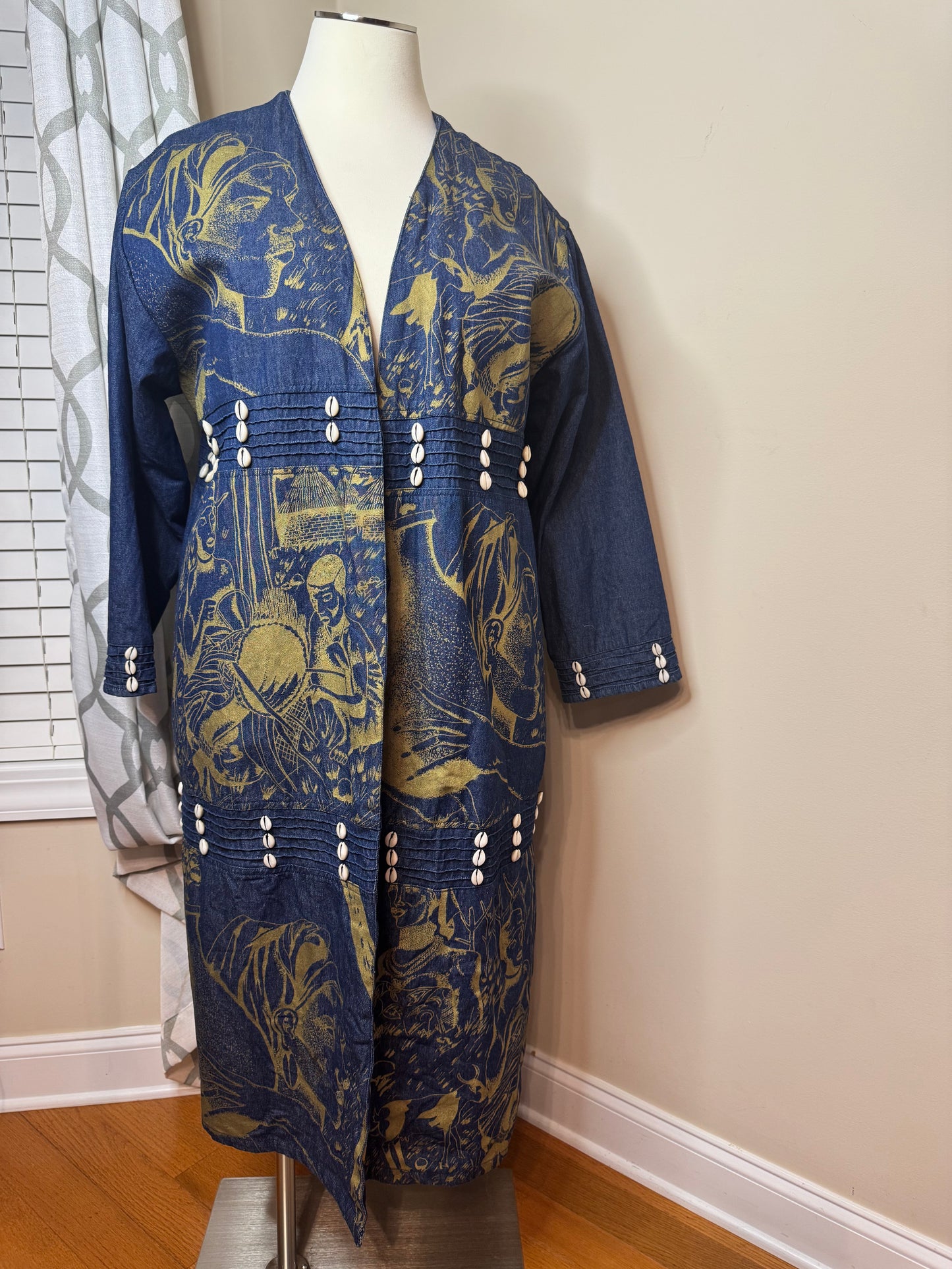 Molato Open Denim Duster with Shells