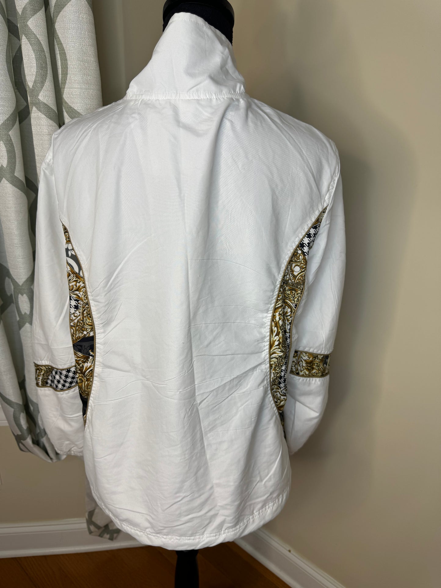 THREE HEARTS Retro Contrast Panel Windbreaker Jacket