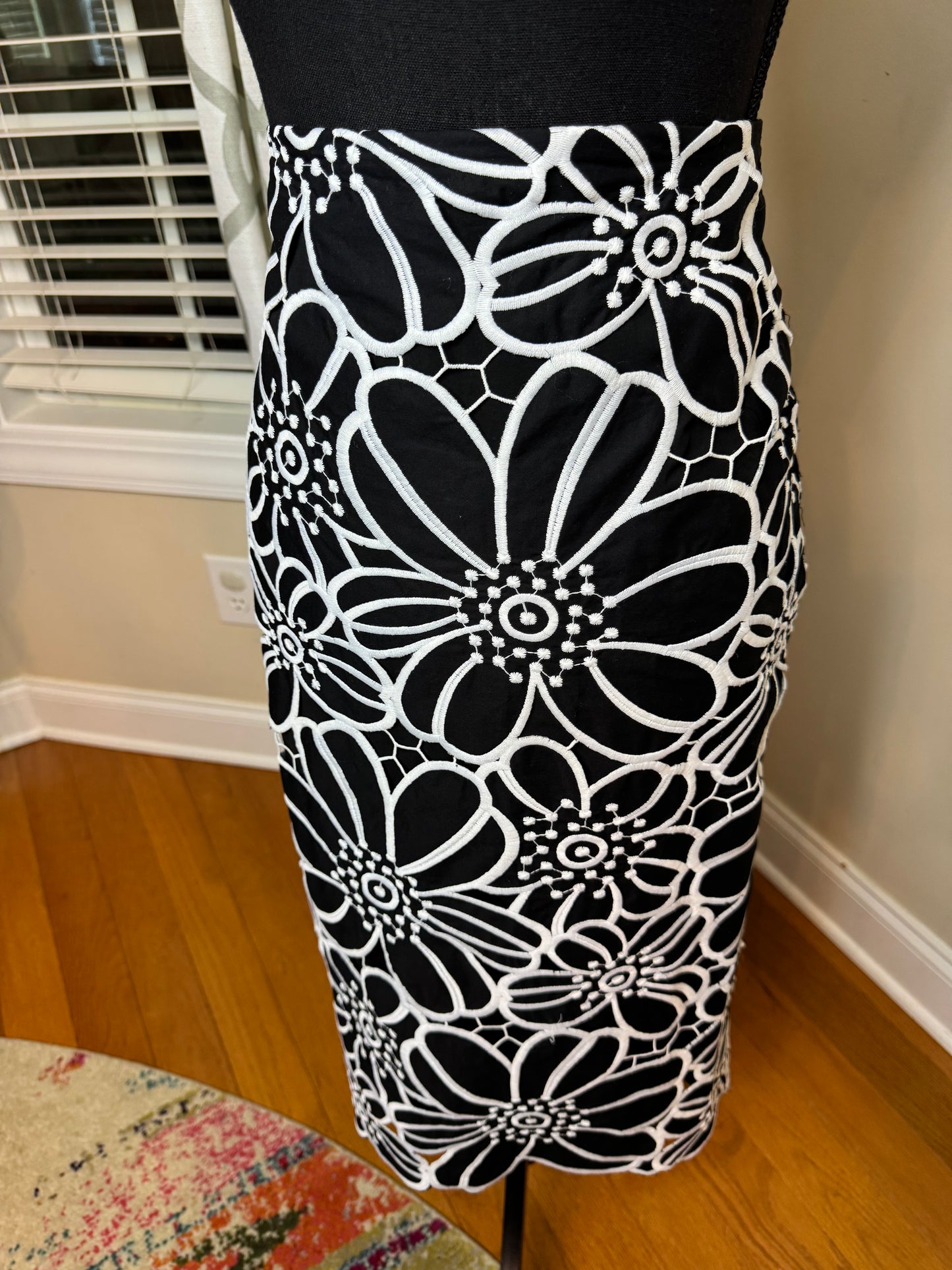 Maeve by Anthropologie Floral Cutwork Skirt