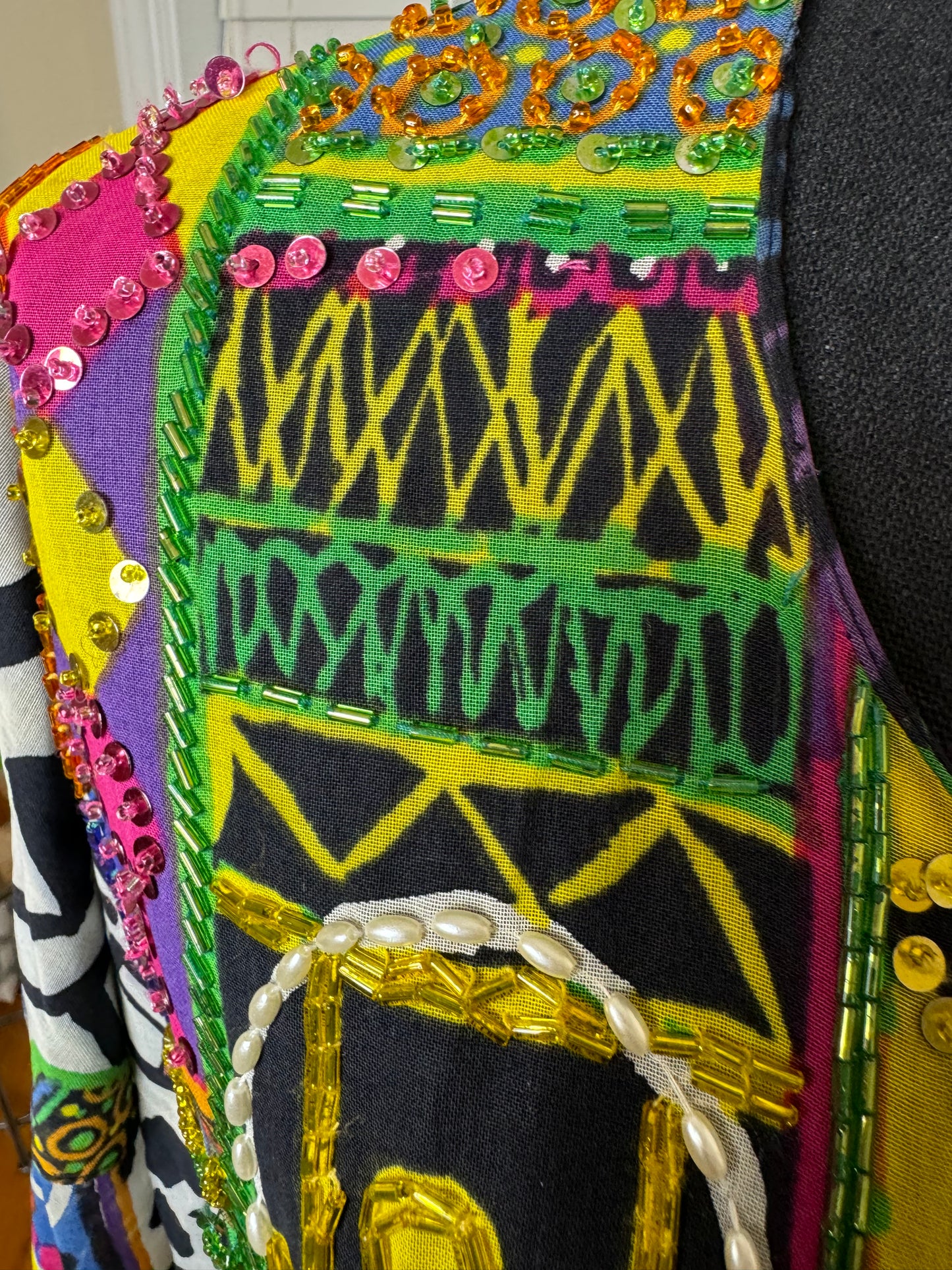 Diane Fres Original Sequin and Beaded Blazer