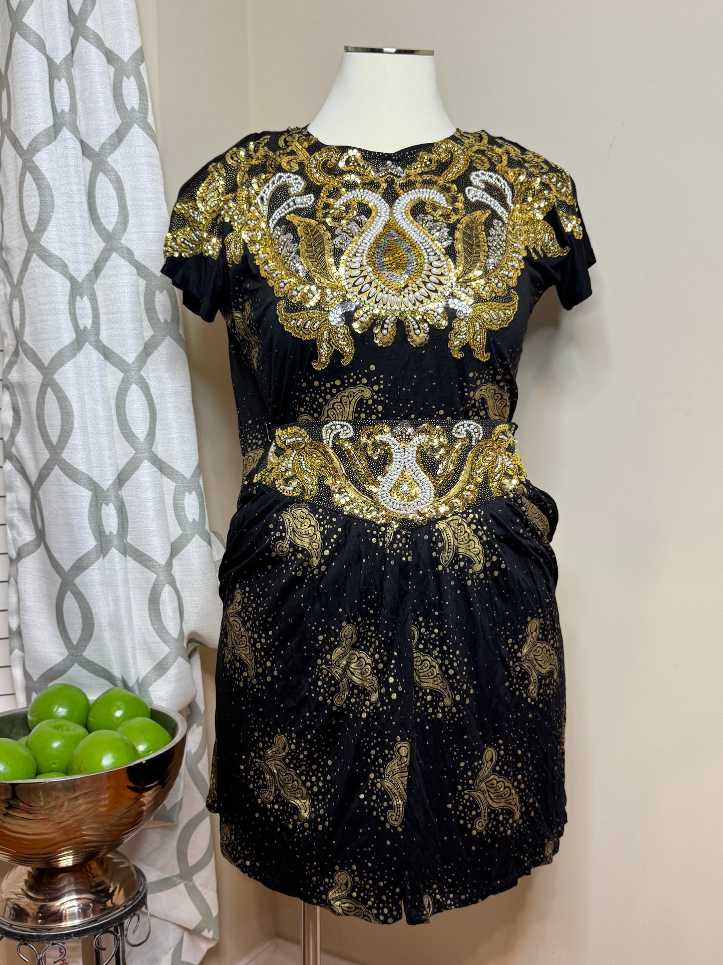 Bali Chic 2-Piece Sequin Short Set
