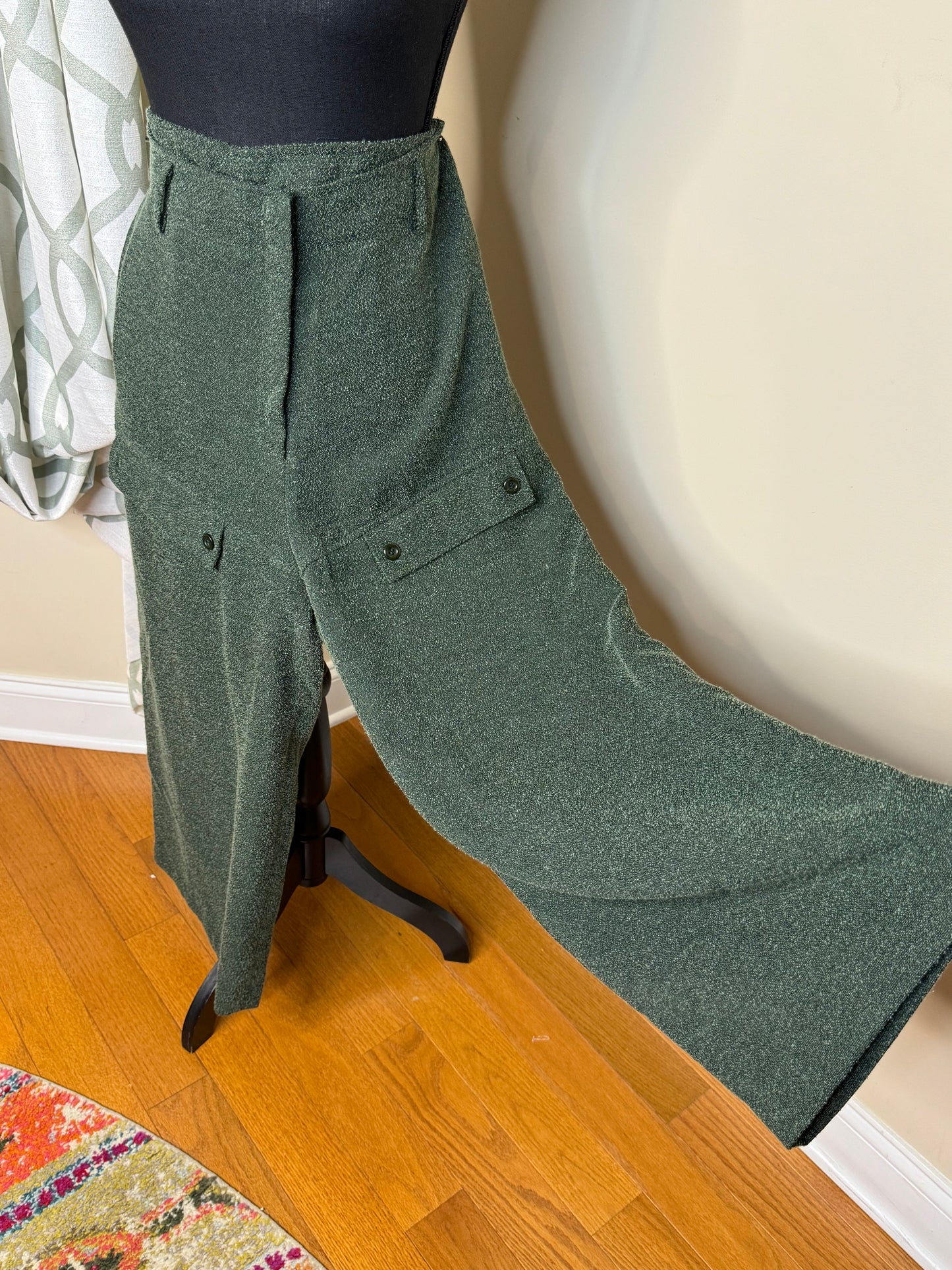 Newport News Vintage Tweed Wide Leg Pants