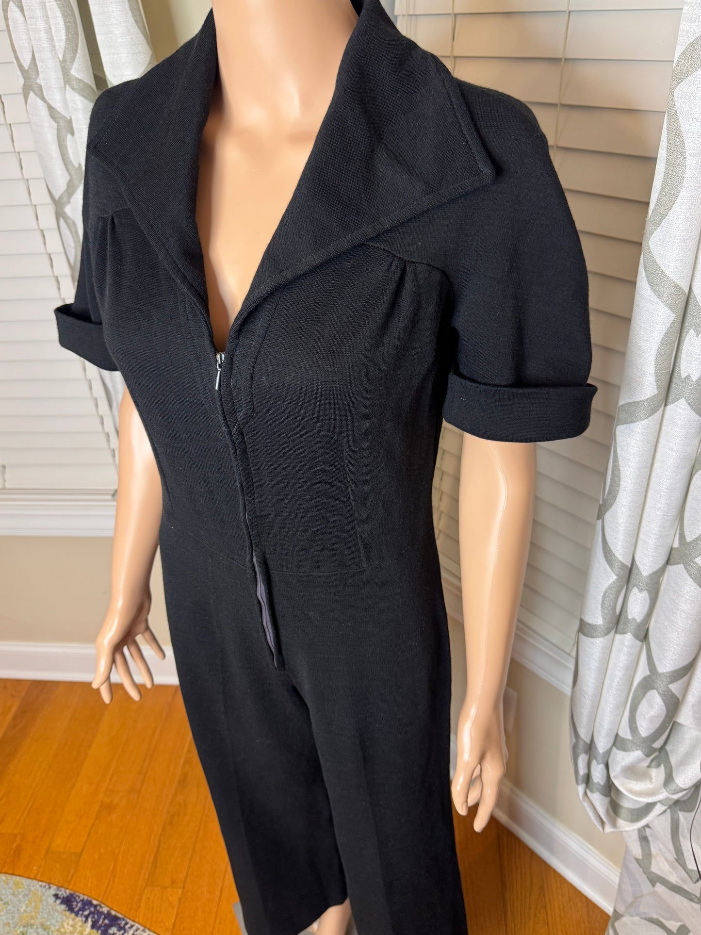 Vintage Zip Front Romper