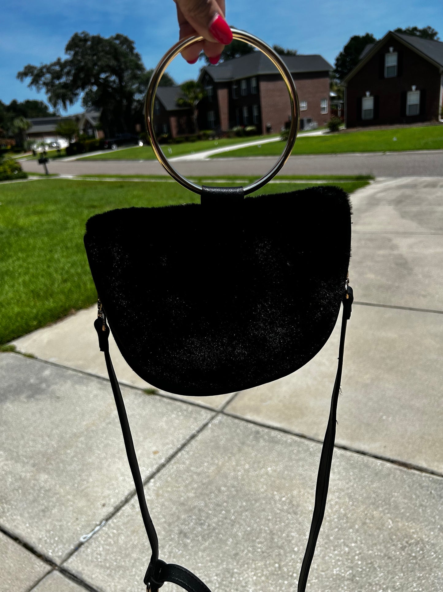 Donna Salyers' Fabulous - Furs, Faux Fur, Top Handle with Removable Strap