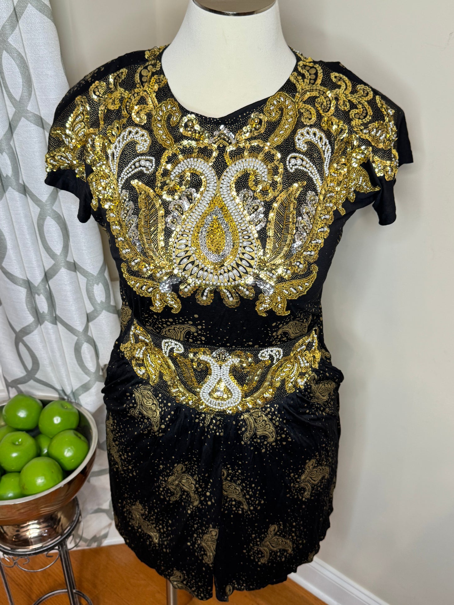 Bali Chic 2-Piece Sequin Short Set