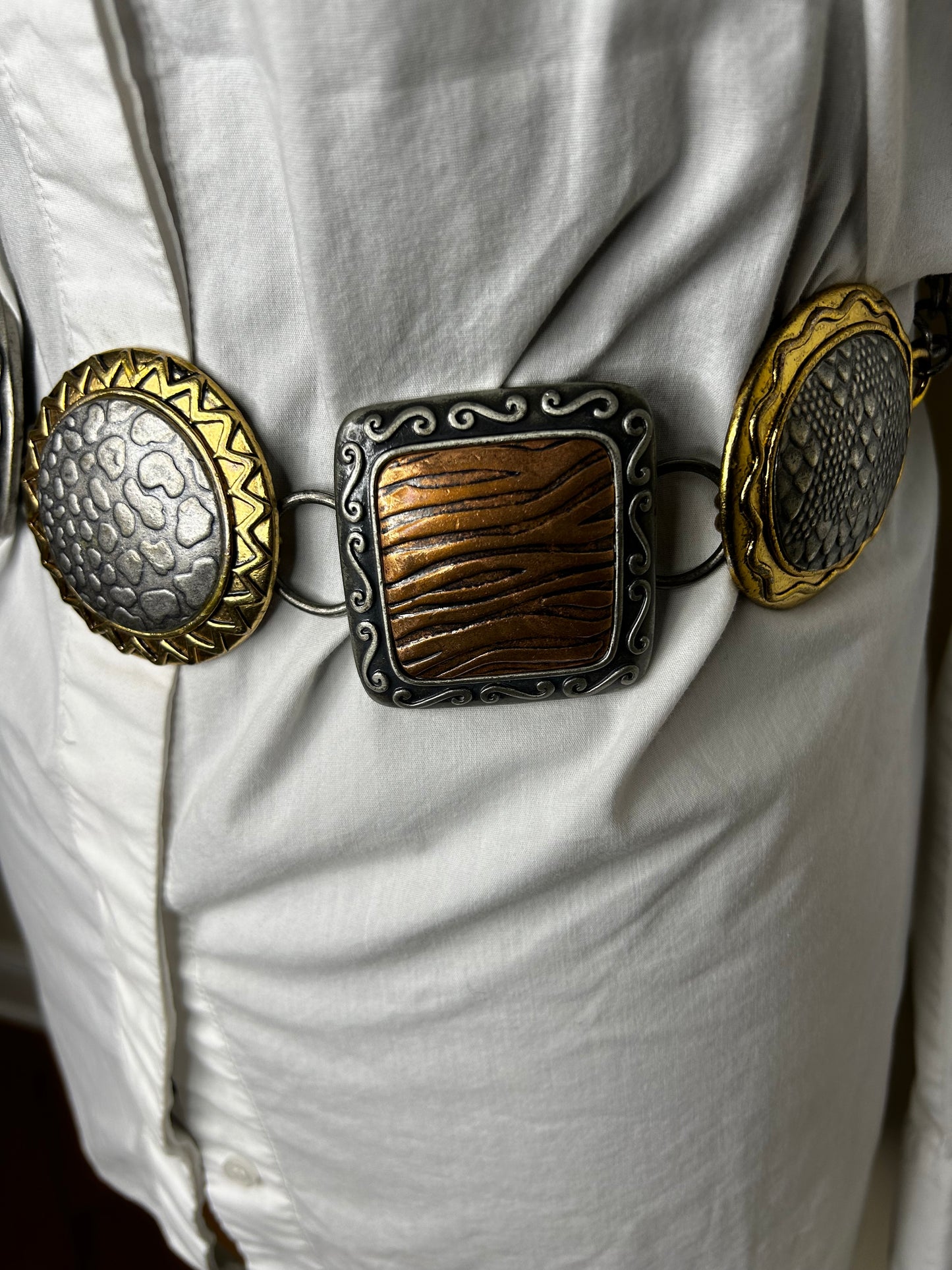 Muted Tone Vintage Chico's Chain Belt