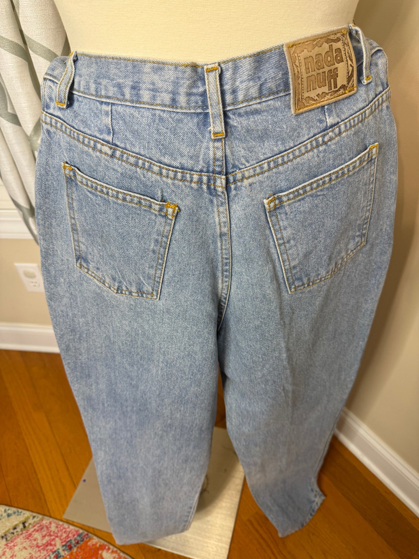 Nada Nuff Vintage Multicolored Bejeweled Jeans