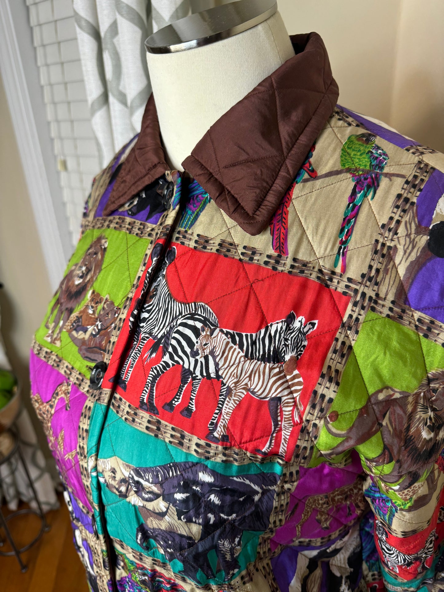 MURELI Vintage 80s/90s Animal Print Jacket
