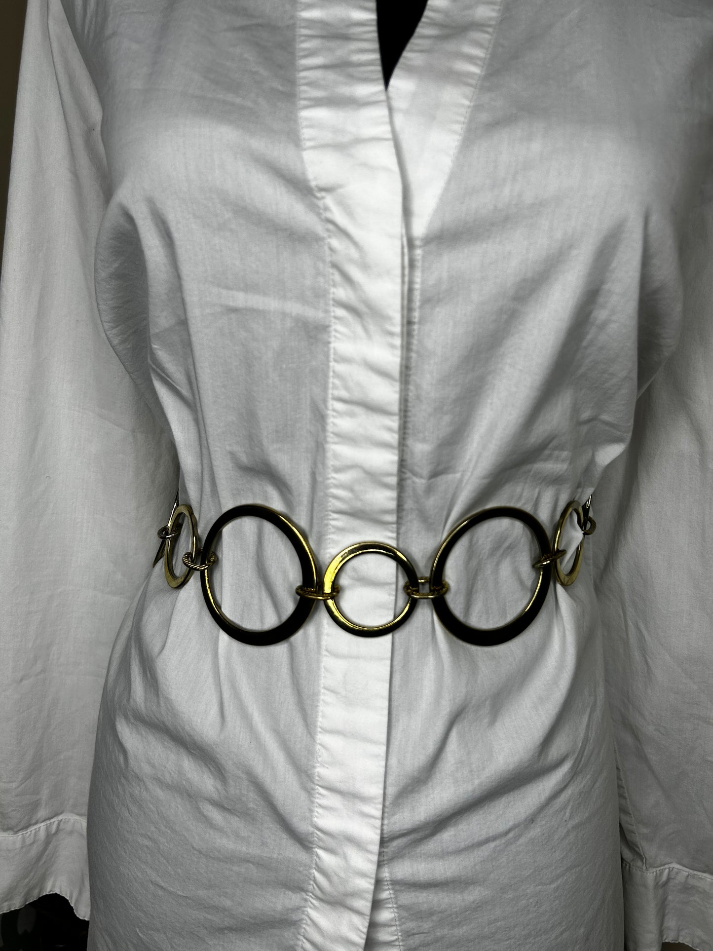 Gold Large Ring Chain Belt