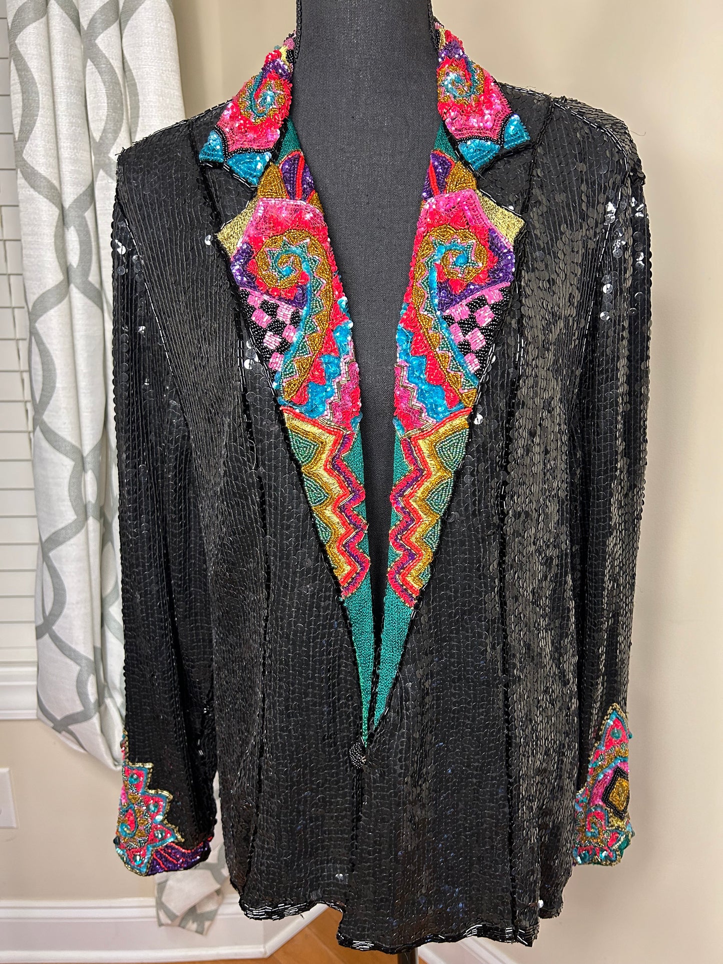 Judith Ann Plus Sequin Blazer with Matching Tank Top