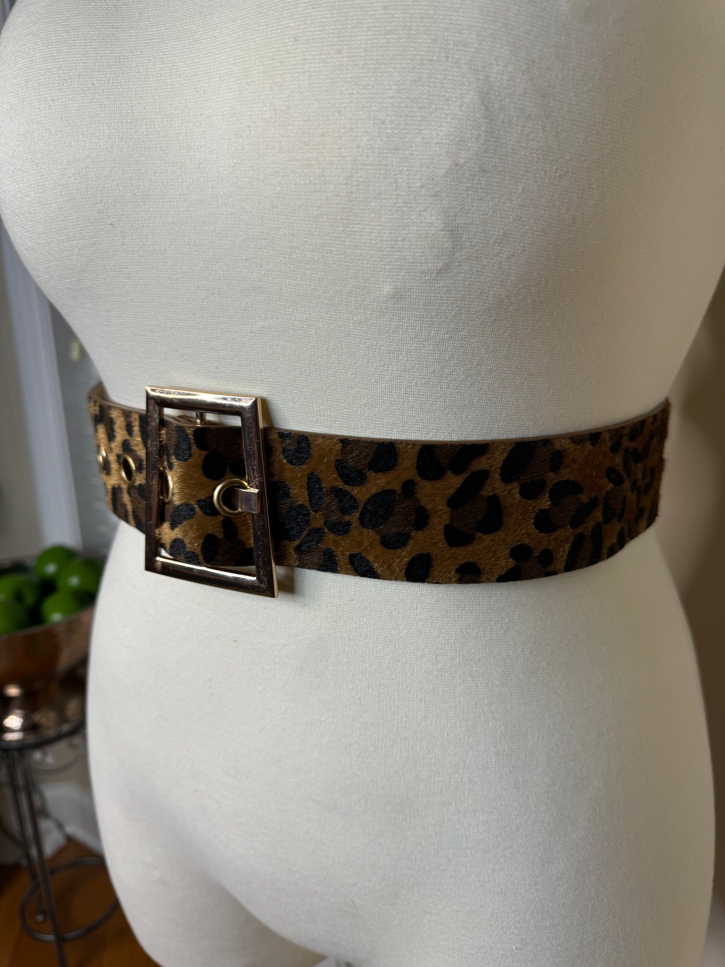 Leopard Print Belt