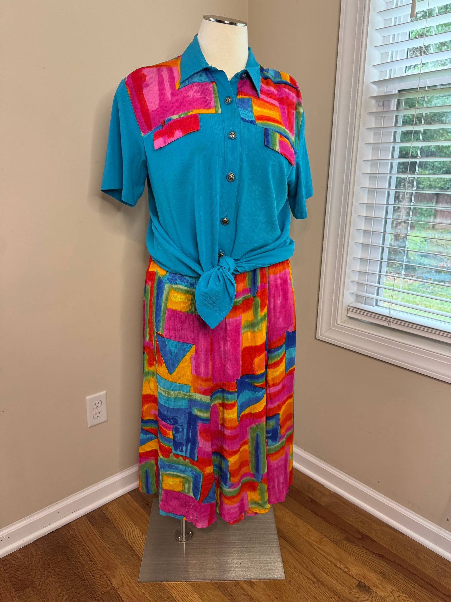 2-Piece Vtg Plus Size Skirt Set