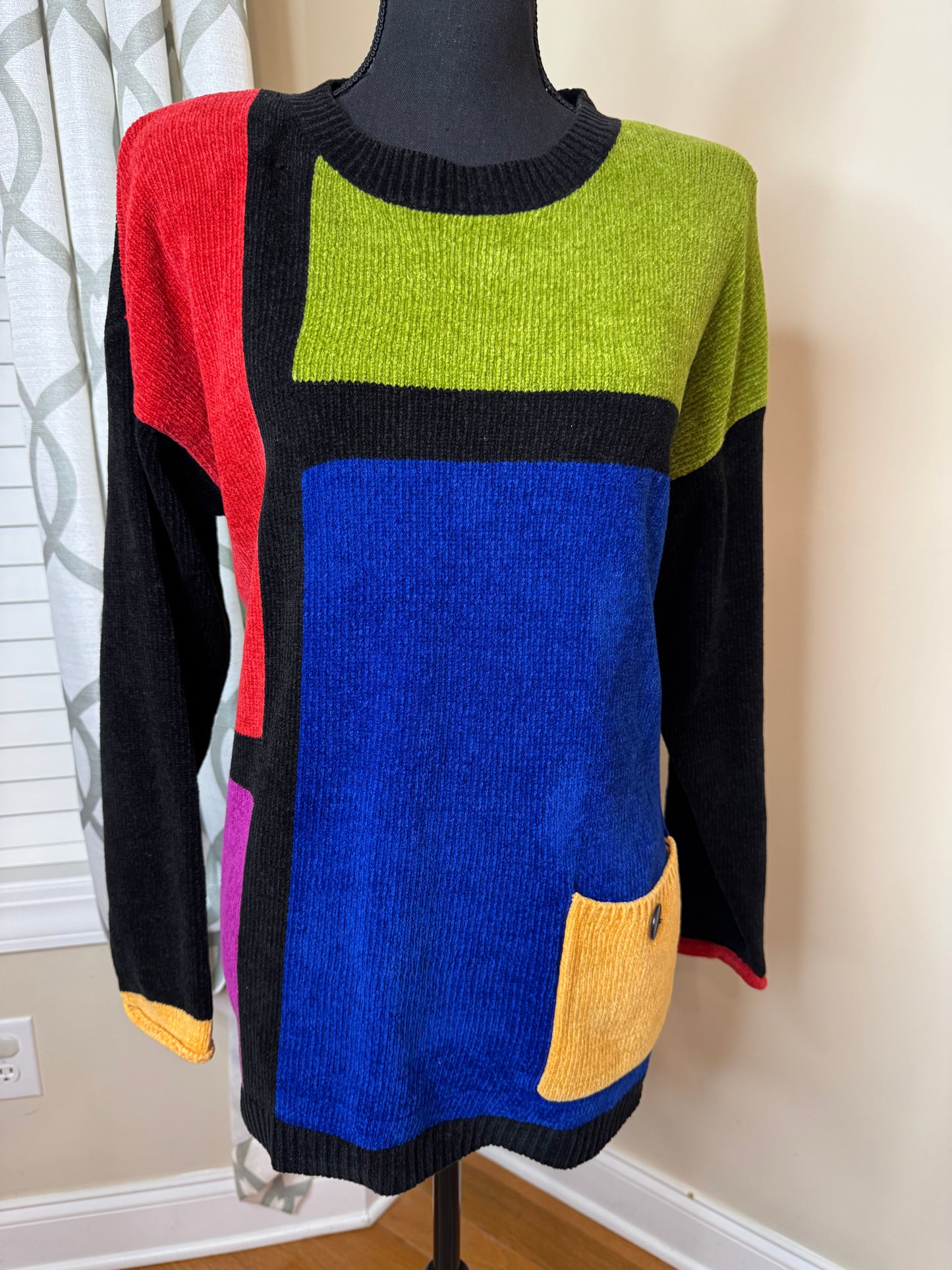 Vintage Nieman Marcus Colorblock Sweater