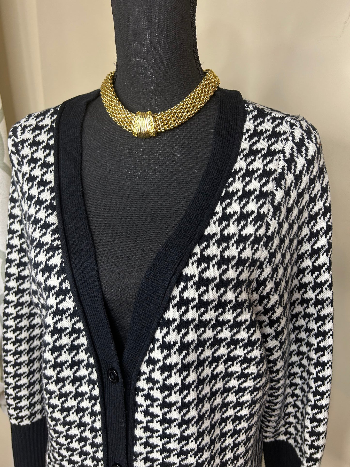 Jessica London Vintage Houndstooth Duster