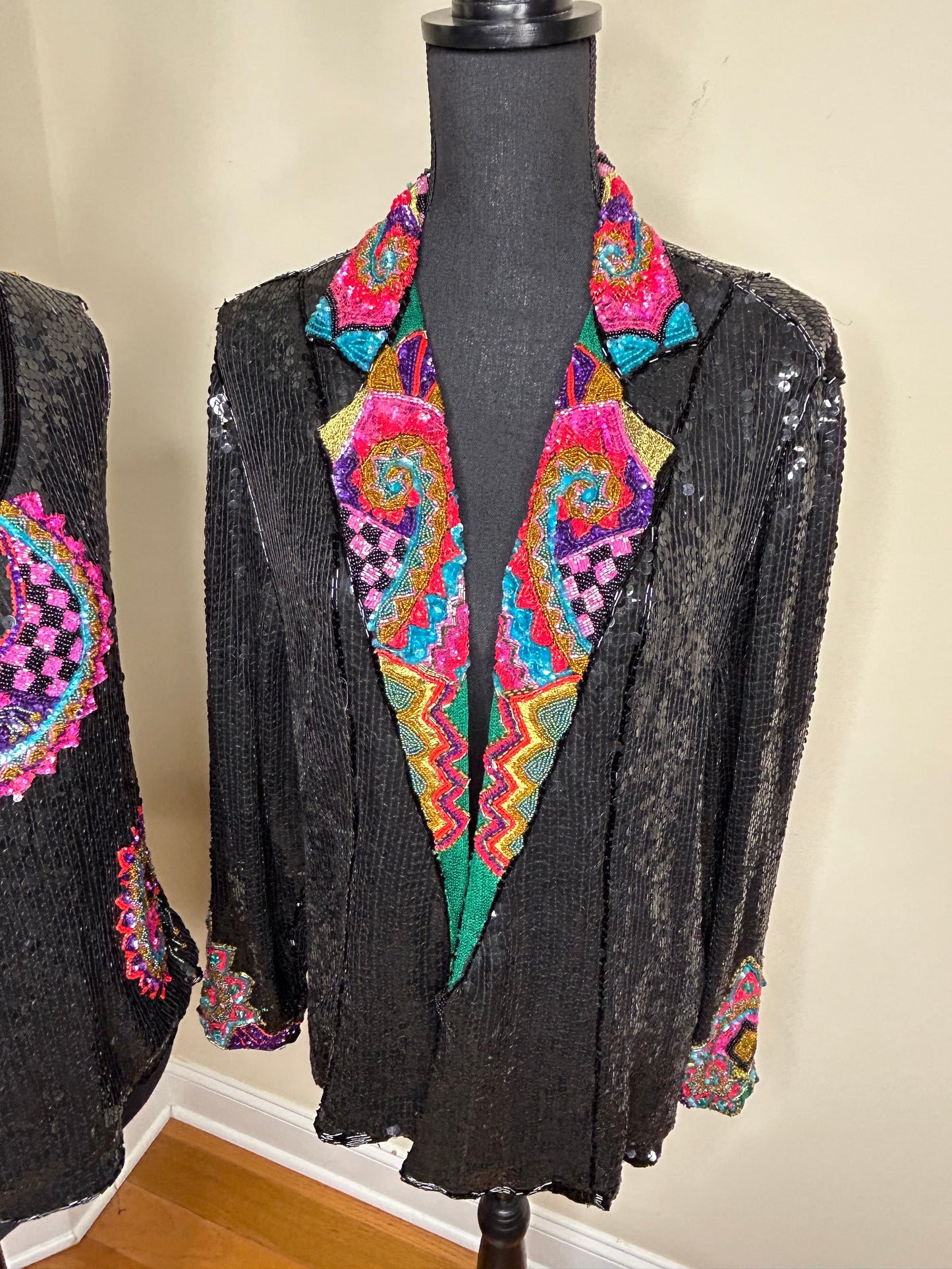 Judith Ann Plus Sequin Blazer with Matching Tank Top
