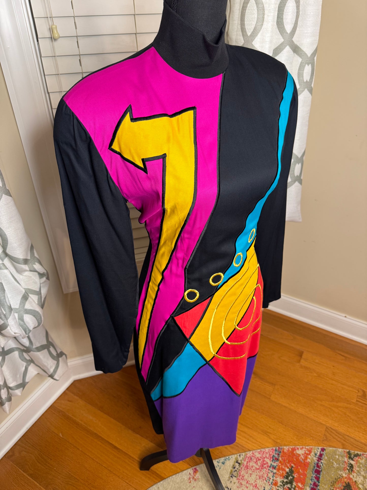 IBE Abstract Print Vintage Dress