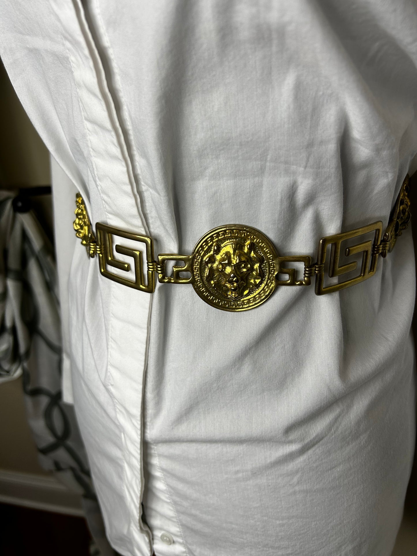 Large Lion Head Vintage Chain Belt