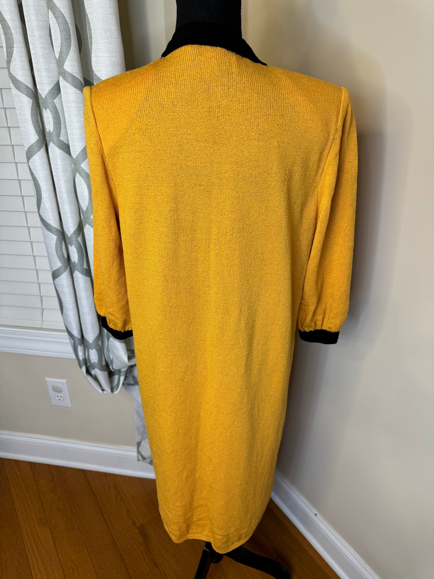 Vtg Comma Knit Collection Dress