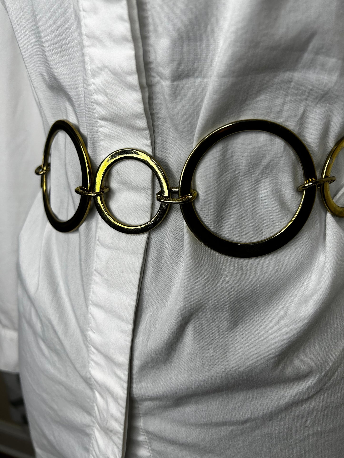 Gold Large Ring Chain Belt