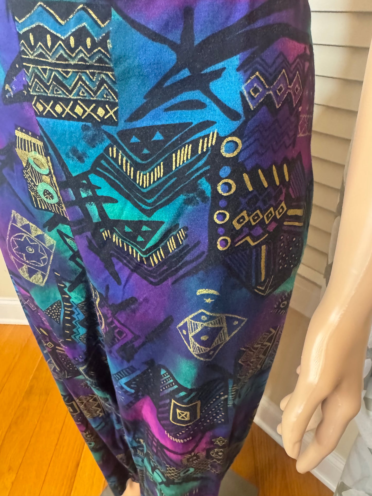 Abstract Print Pants