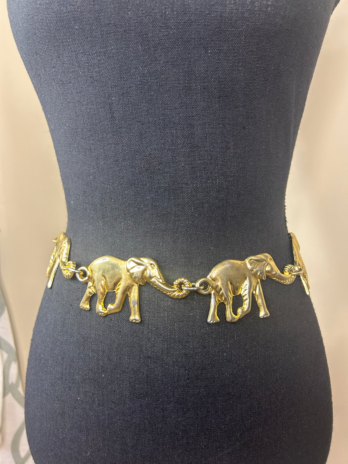 Vintage Elephant Belt (4 Elephants)