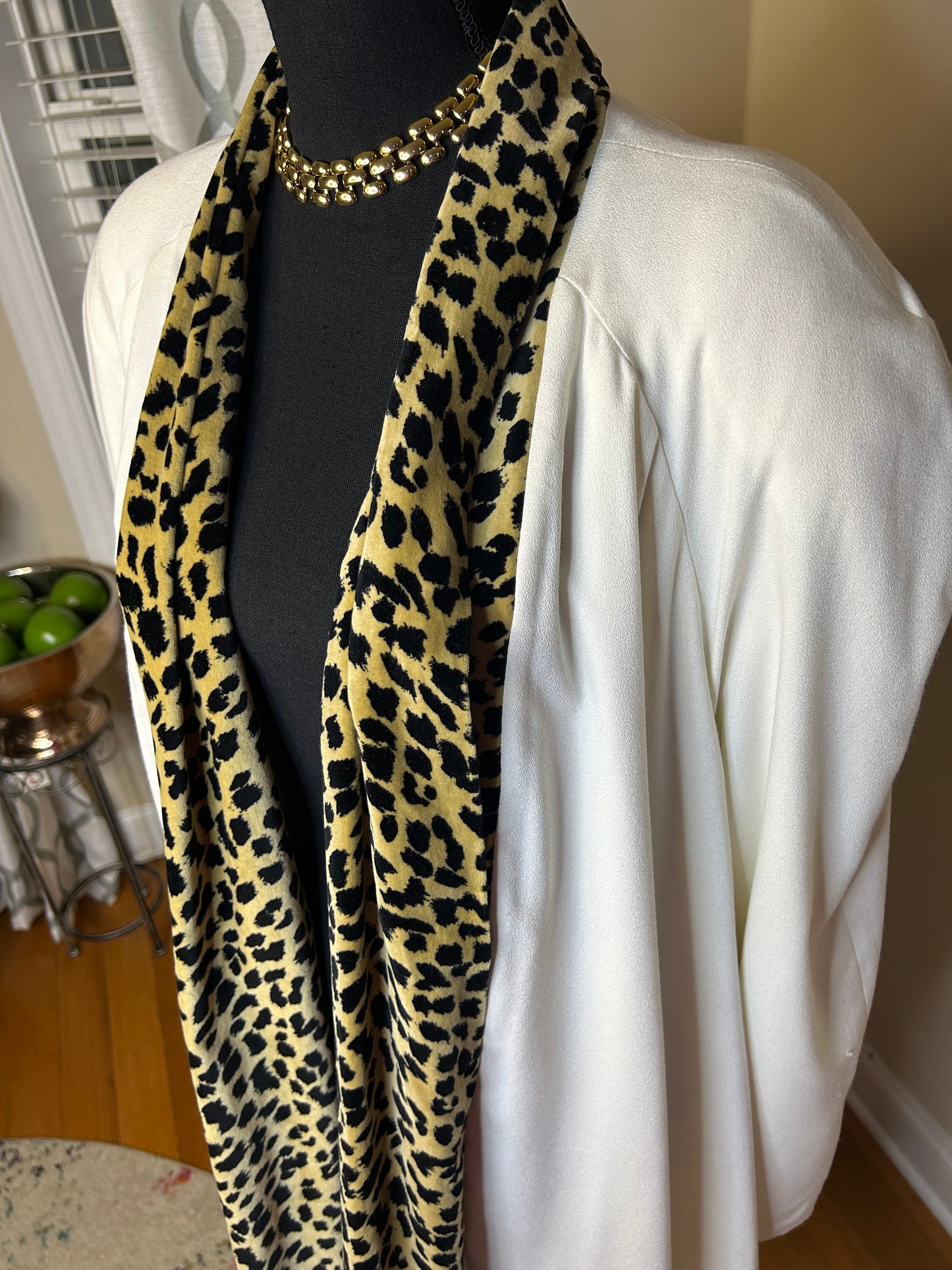 Chad Stevens Leopard Trimmed Open Duster