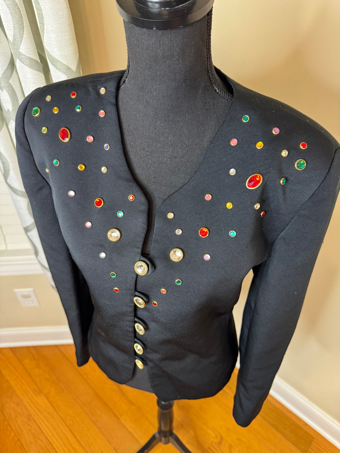 Leslie Fay Bejeweled Vtg Blazer