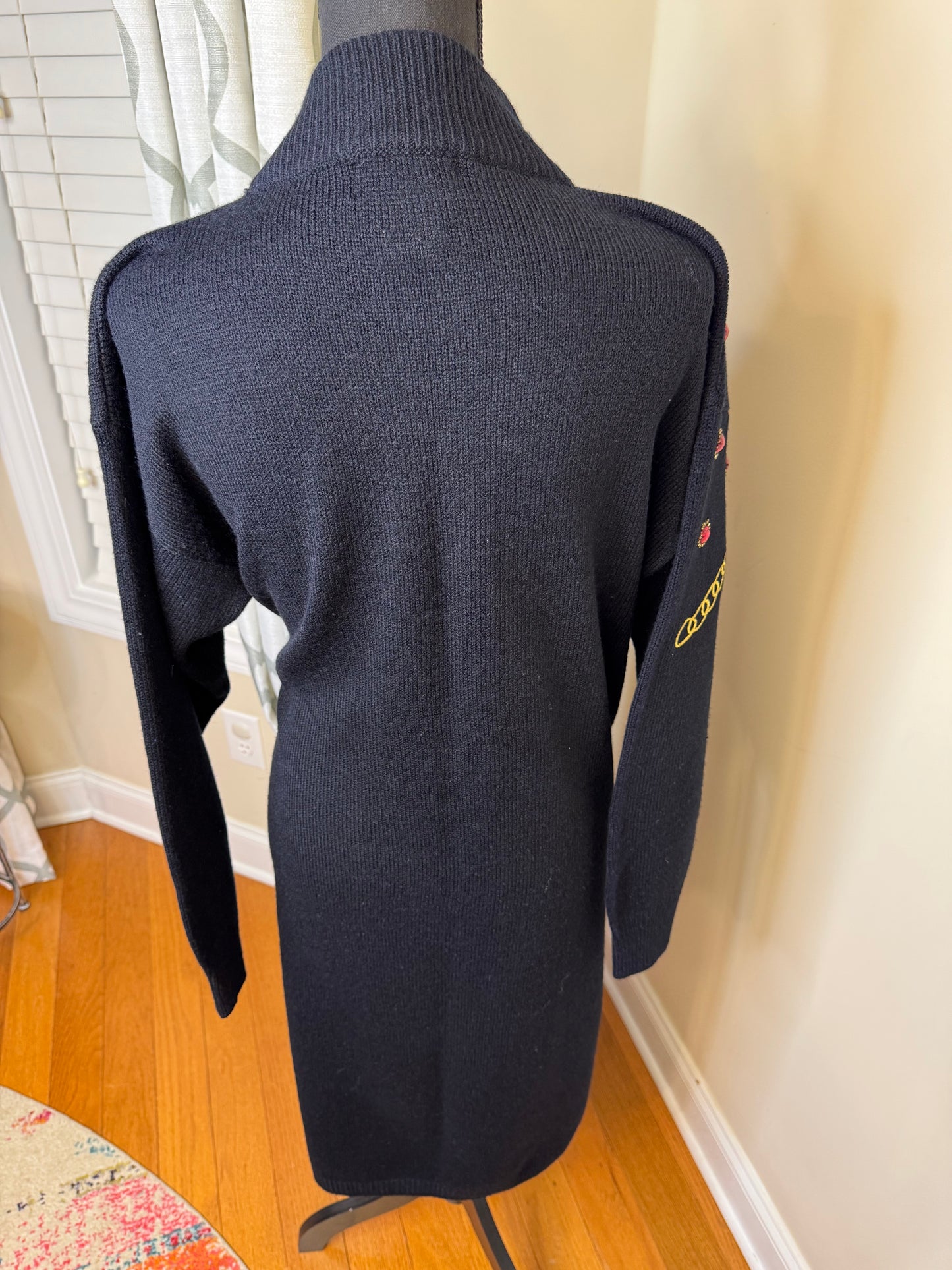 Vtg 80s Plain Jane Sweater Dress