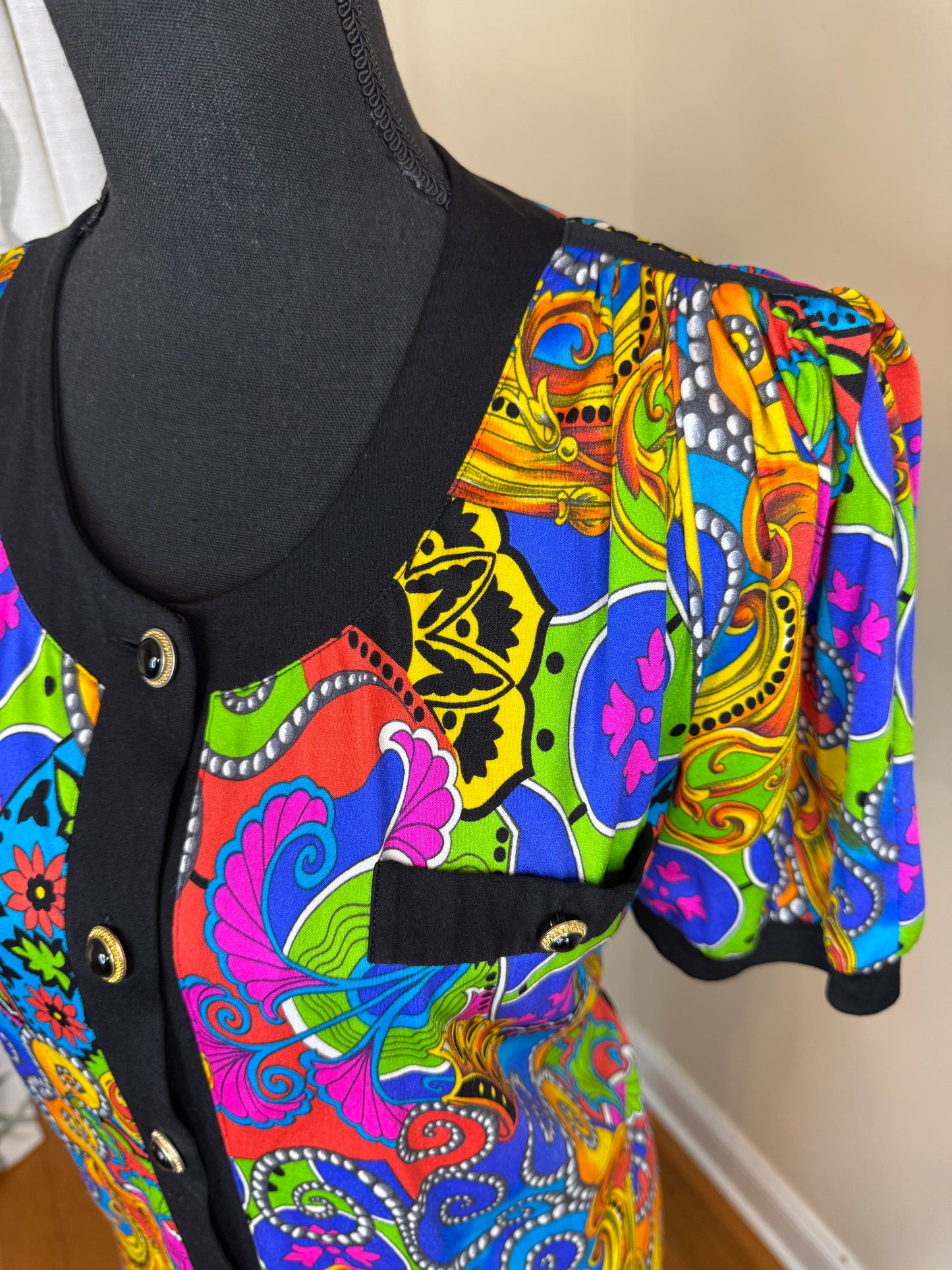 Botto Boutique Vintage Multiprint Dress