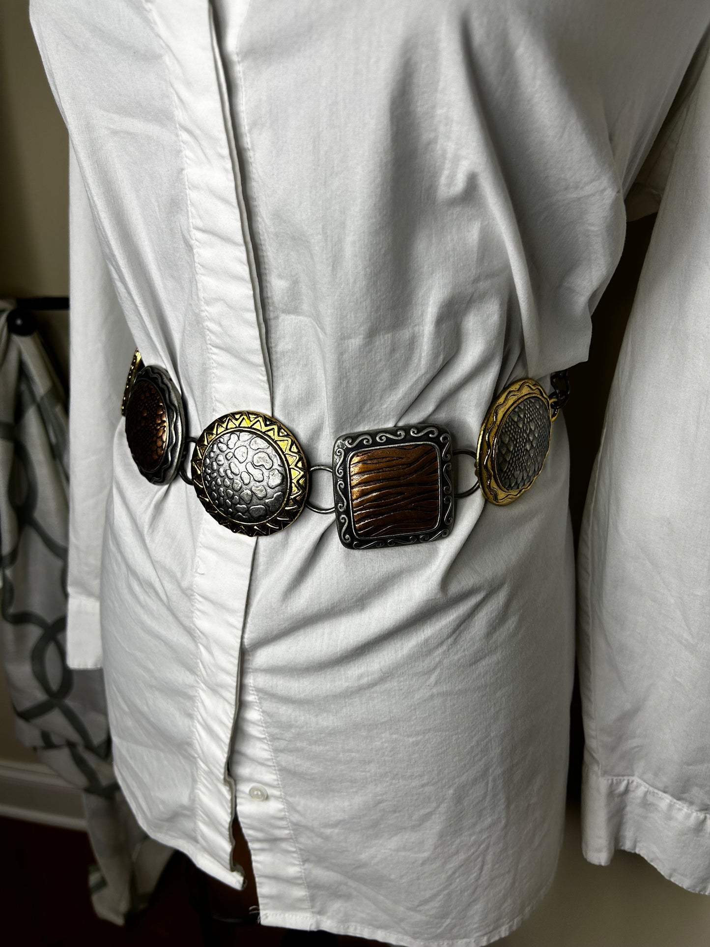 Muted Tone Vintage Chico's Chain Belt
