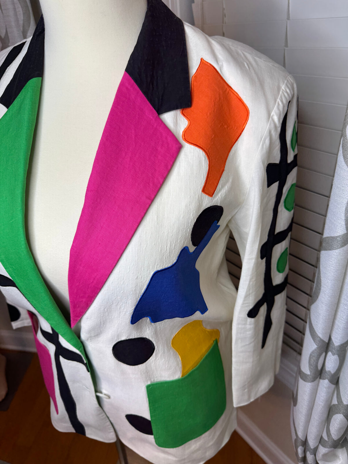 I.B. Diffusion Abstract Print Blazer