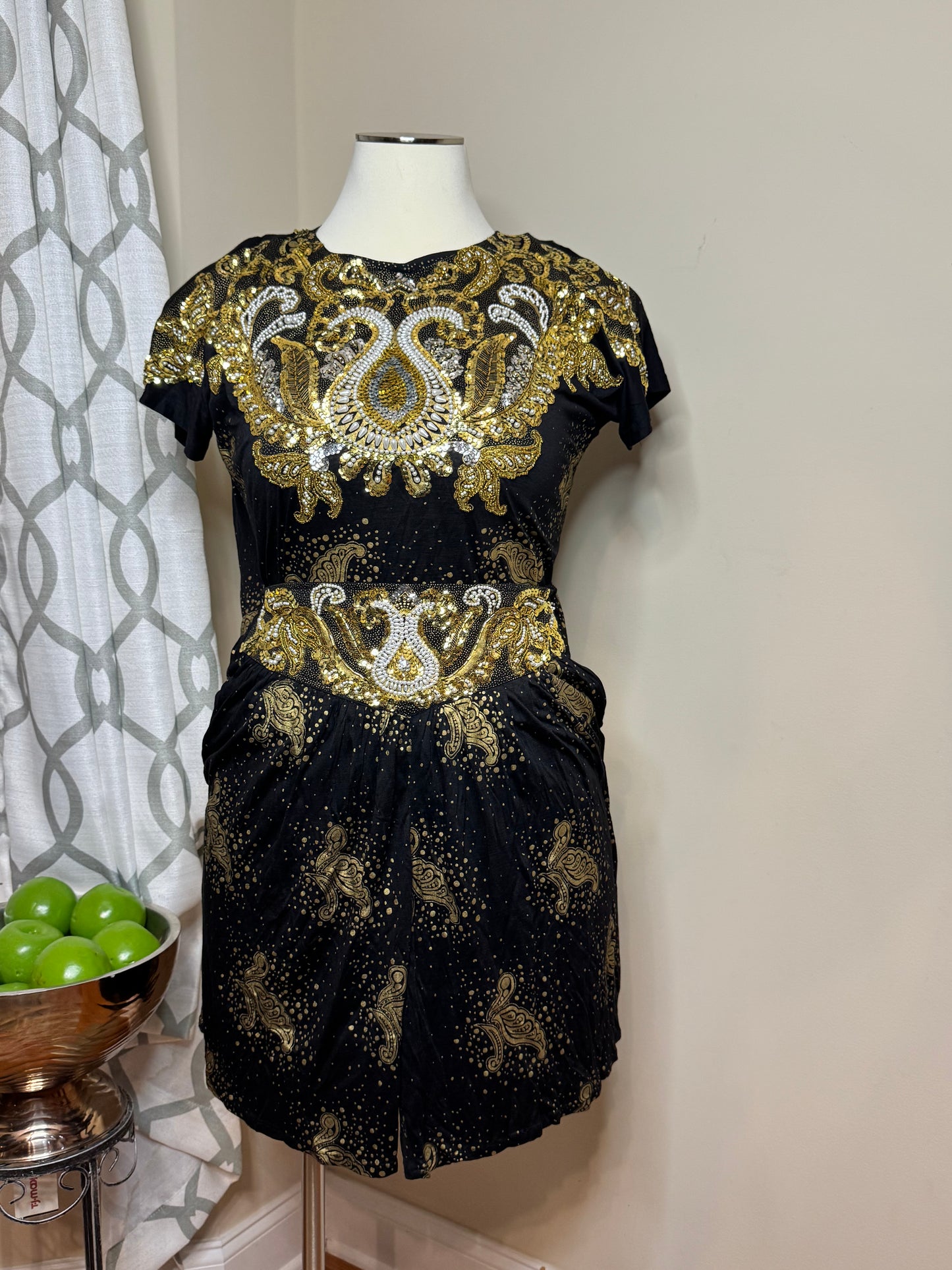 Bali Chic 2-Piece Sequin Short Set