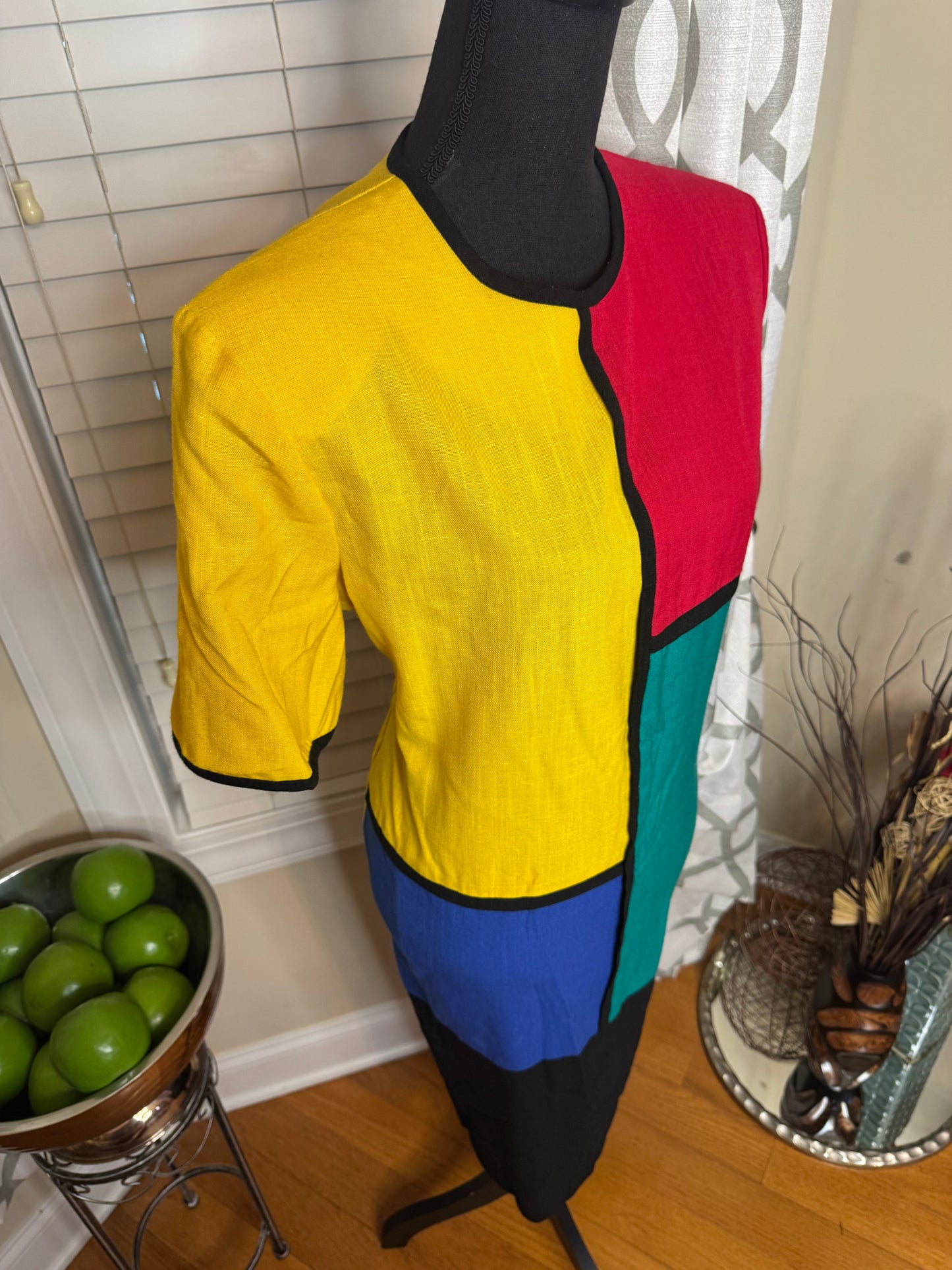Vintage Colorblock Dress
