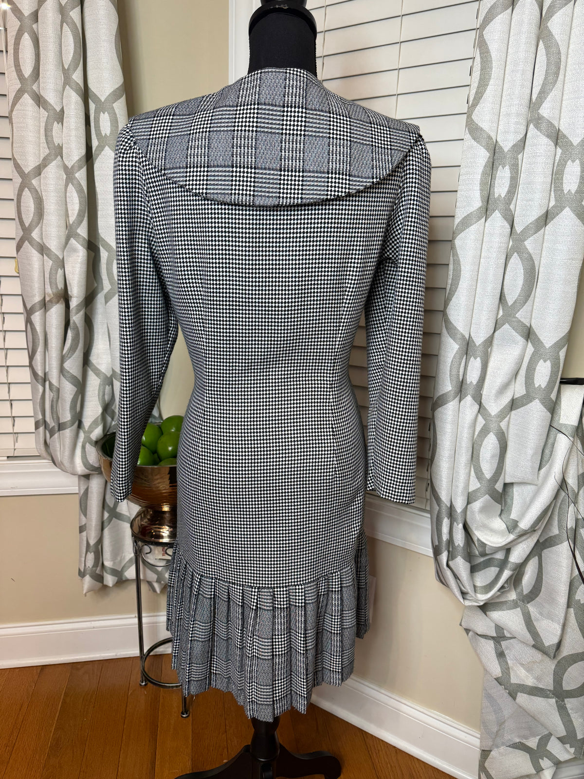 Vintage CARIB Houndstooth Dress