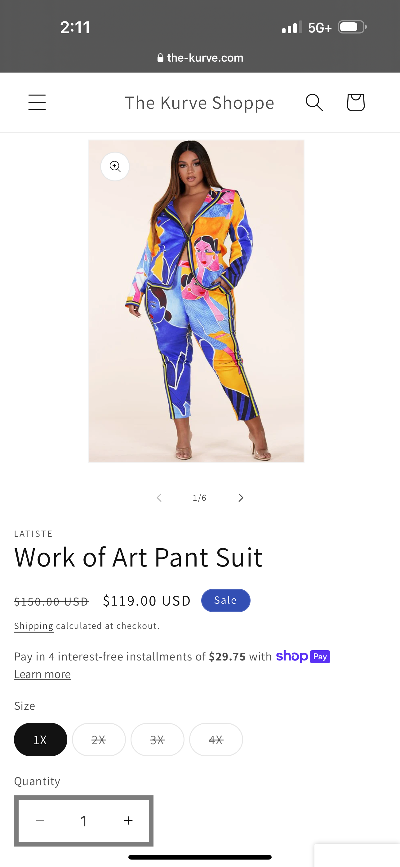 The Frida Print Blazer Set by L’ATISTE